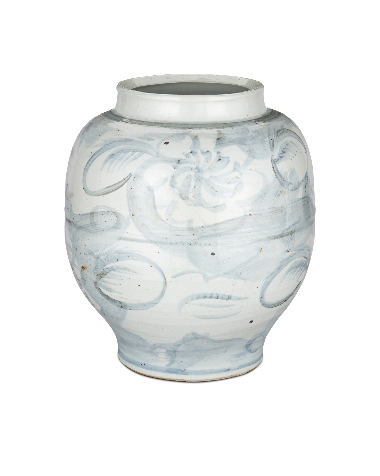 Ming-Style Countryside Large Preserve Pot.