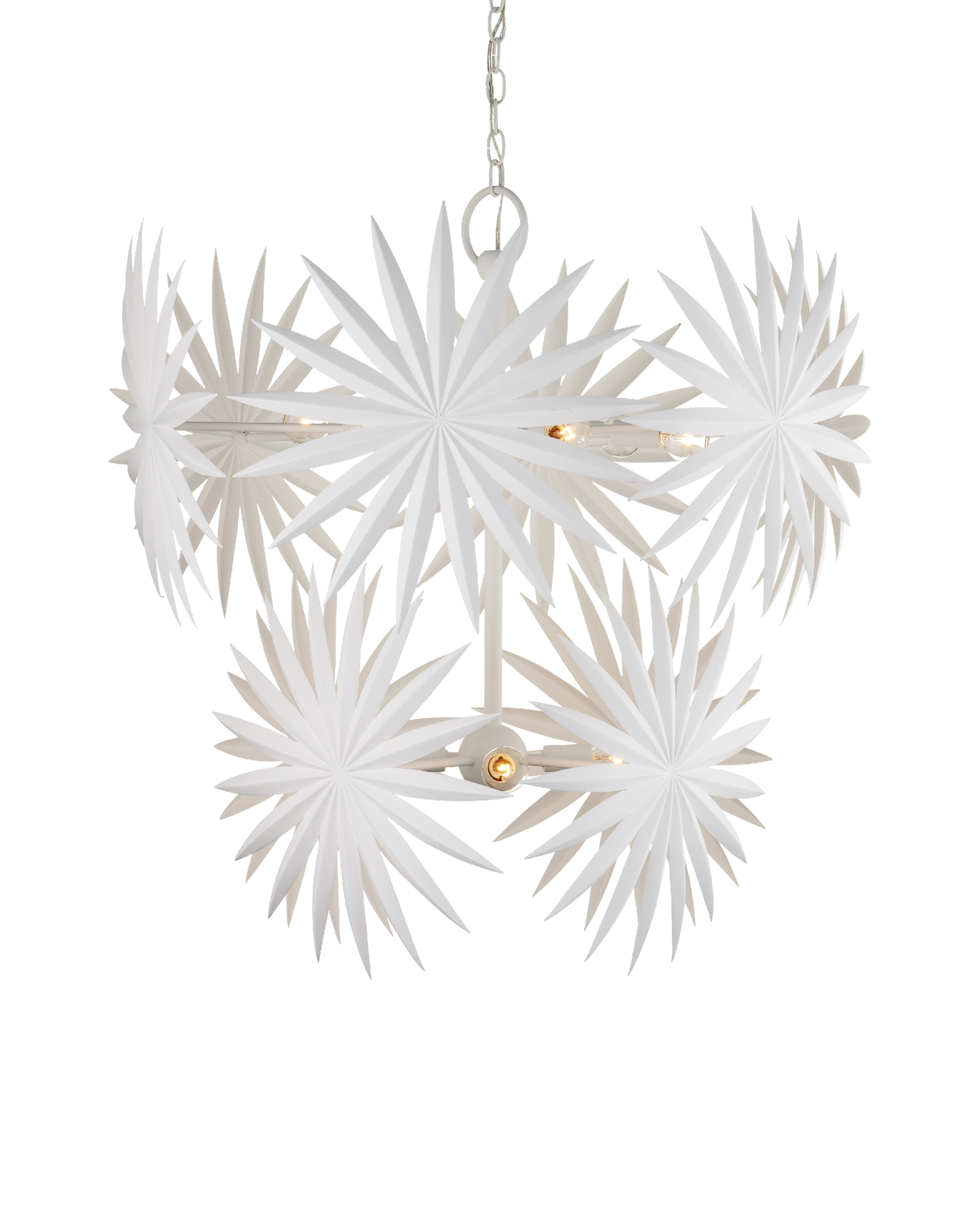 Bismarkia Medium White Chandelier.