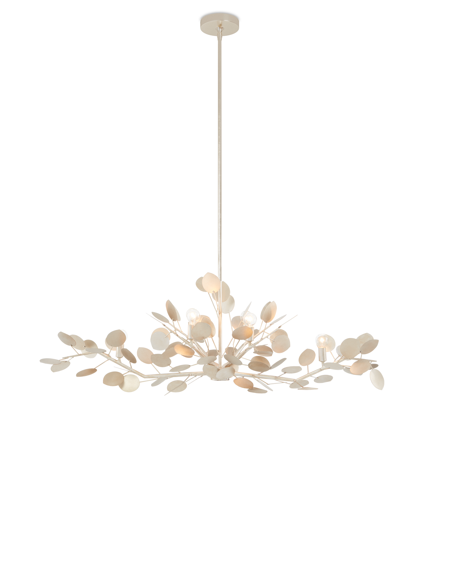 Lunaria Silver Oval Chandelier.