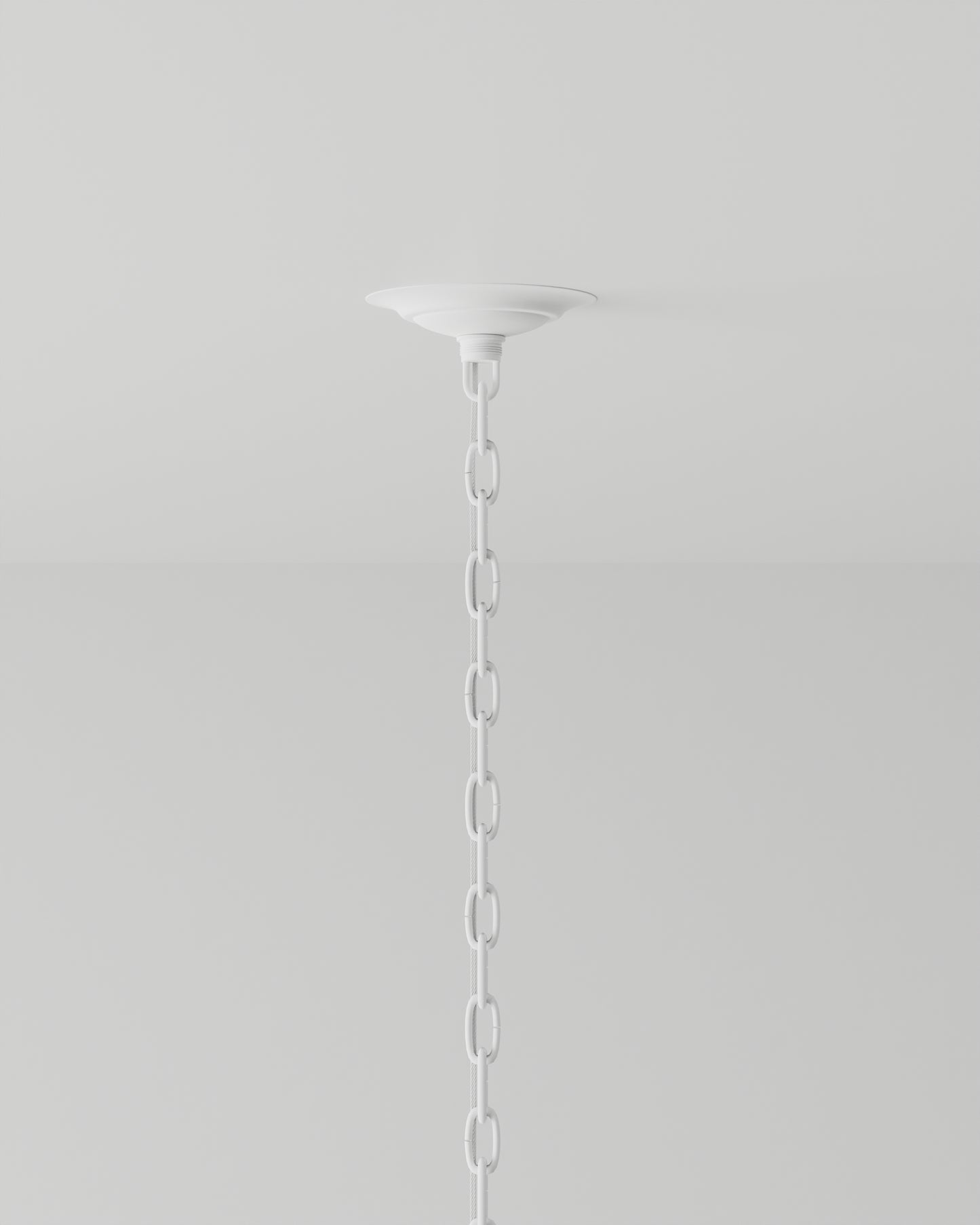 Piero Large White Chandelier.