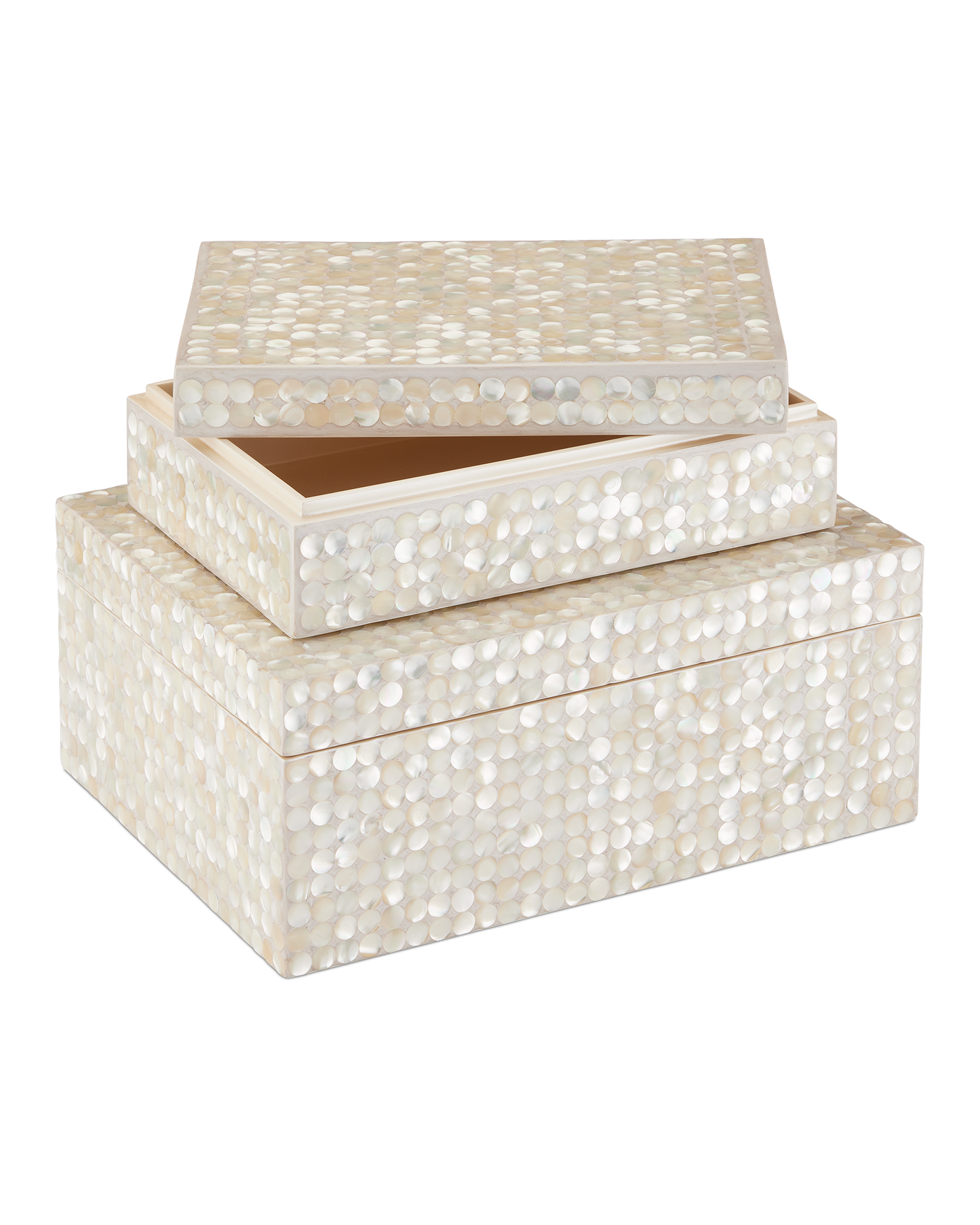 Gerri Dot Mother of Pearl Box Set of 2.