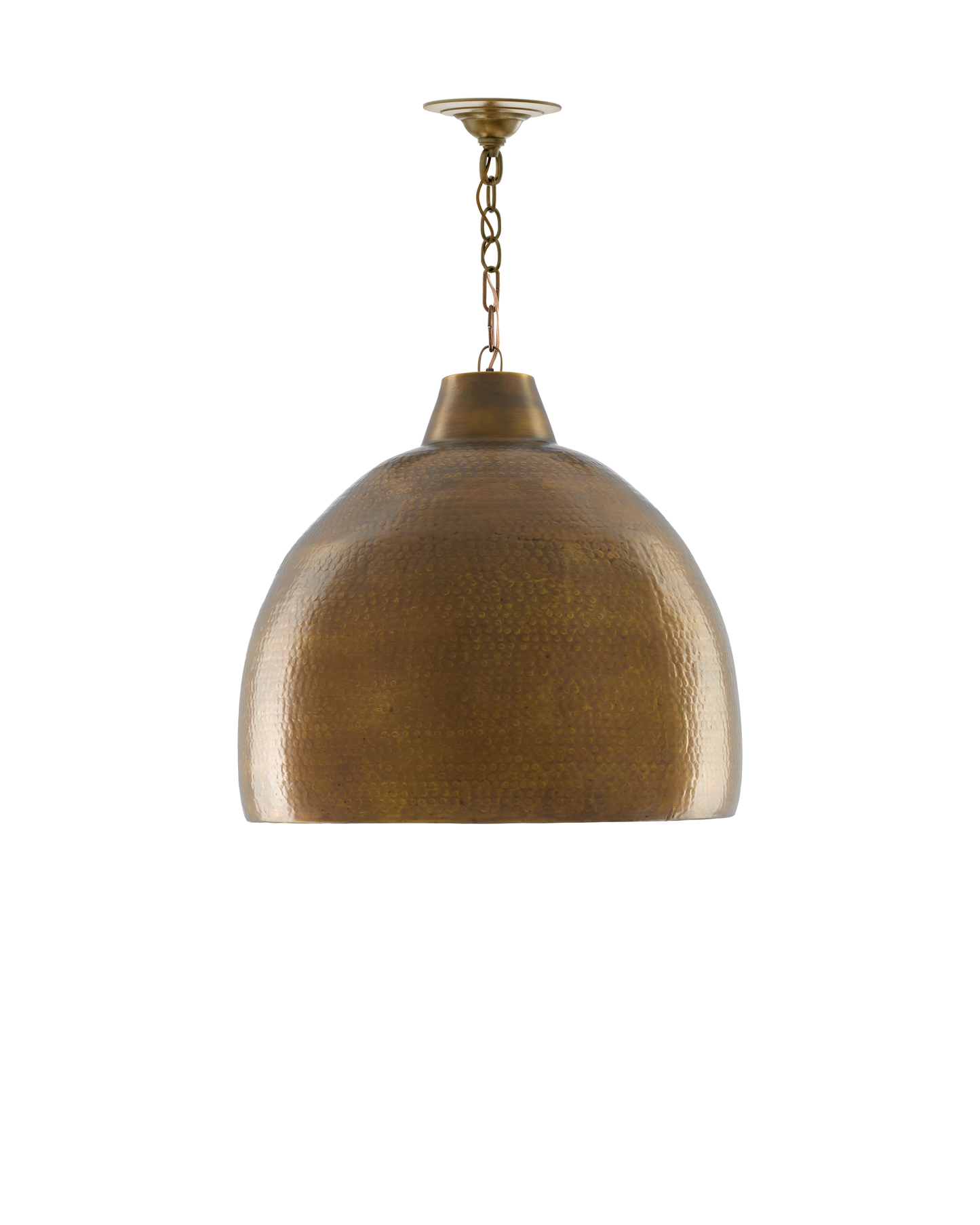 Earthshine Large Brass Pendant.