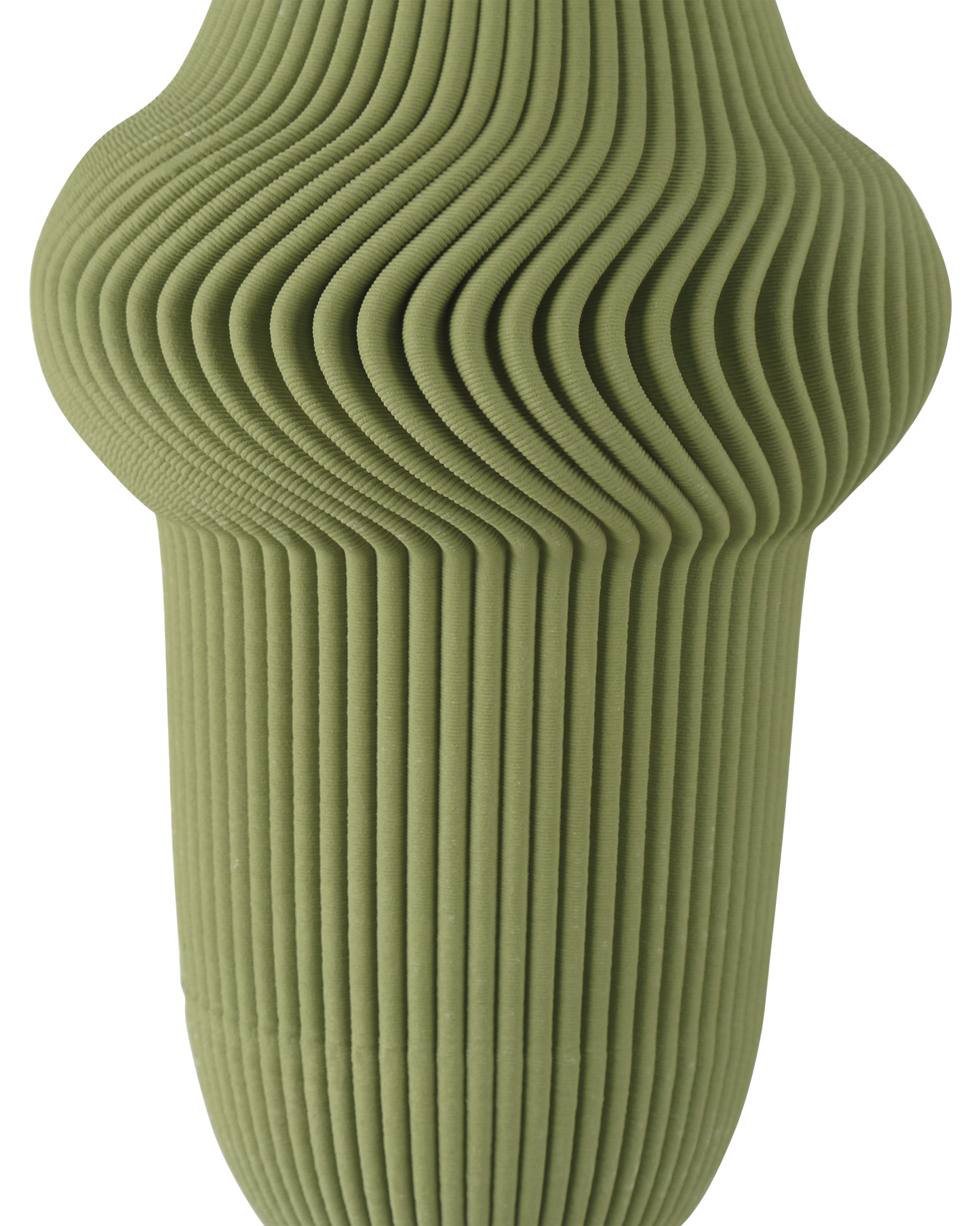 Green Plisse Medium Vase.
