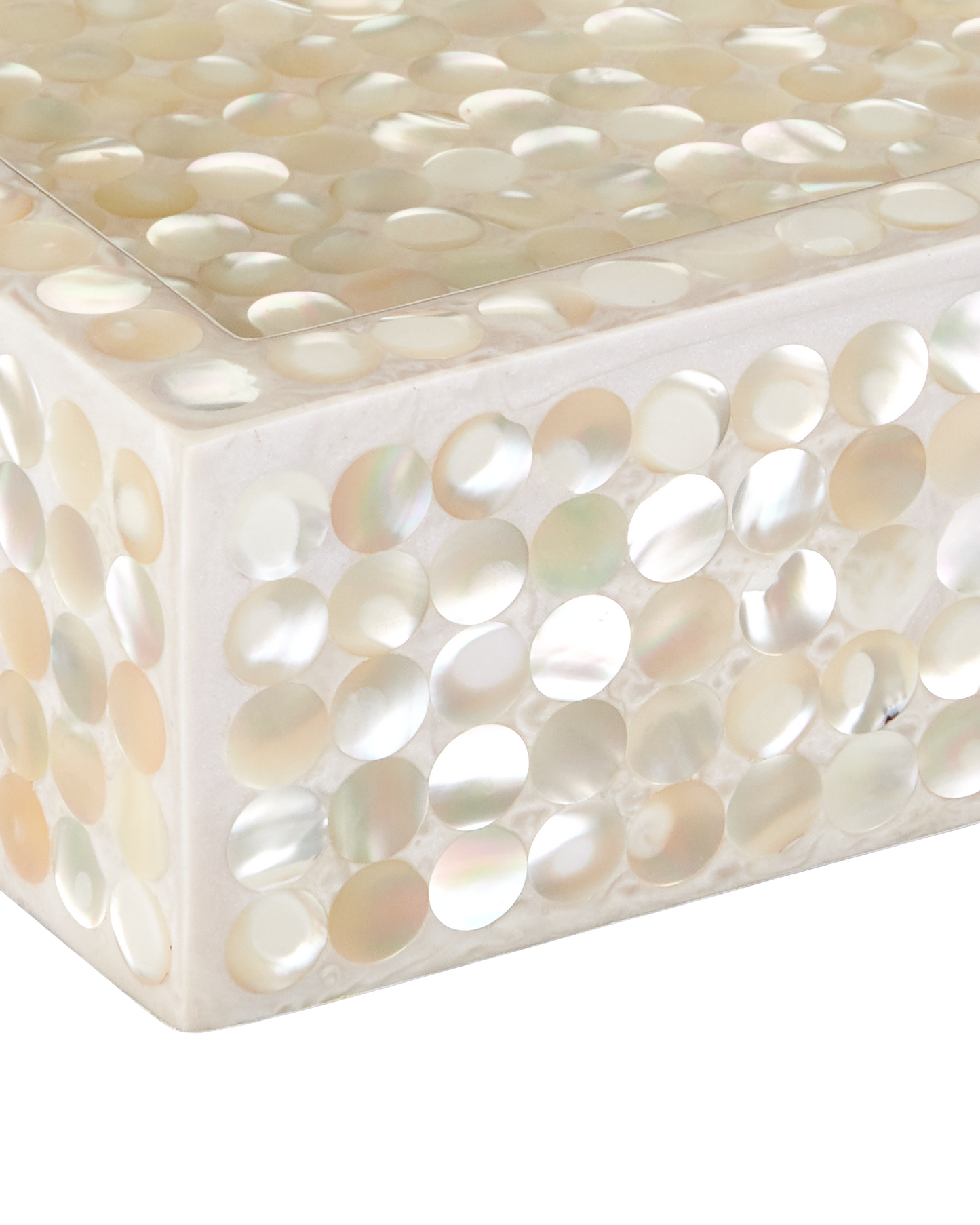 Gerri Dot Mother of Pearl Tray Set of 2.