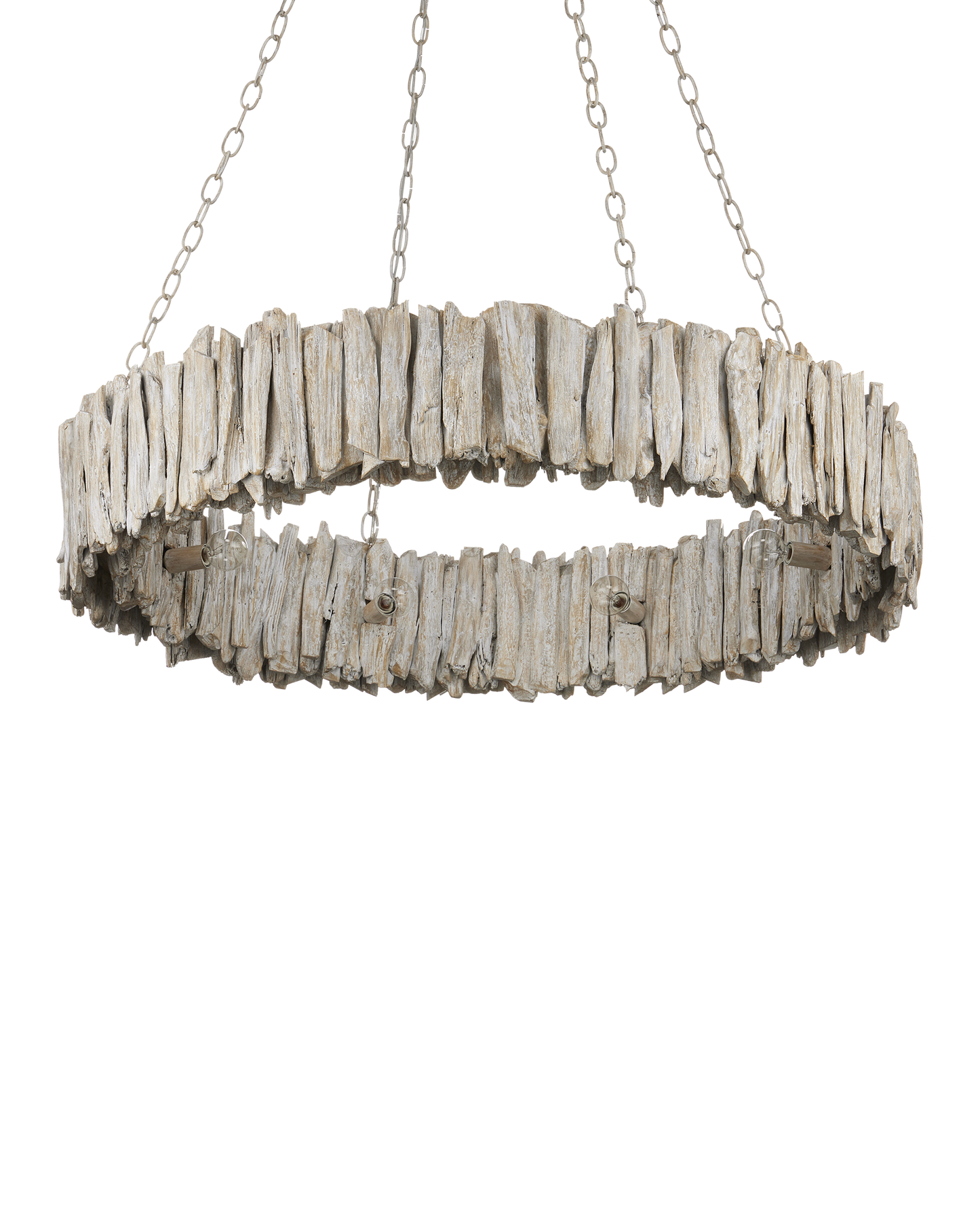 Driftwood Whitewash Ring Chandelier.