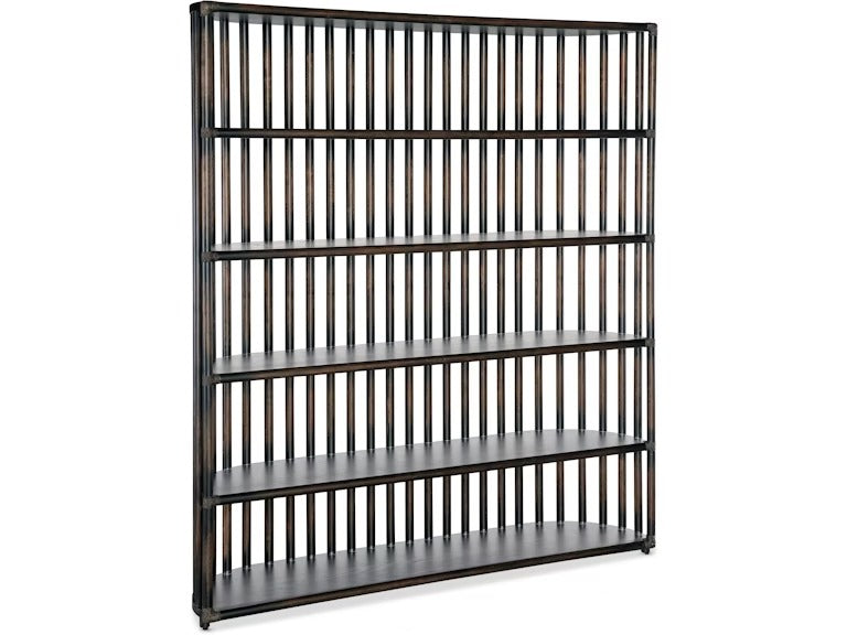 Retreat Slatted Bookcase - Black Sand.