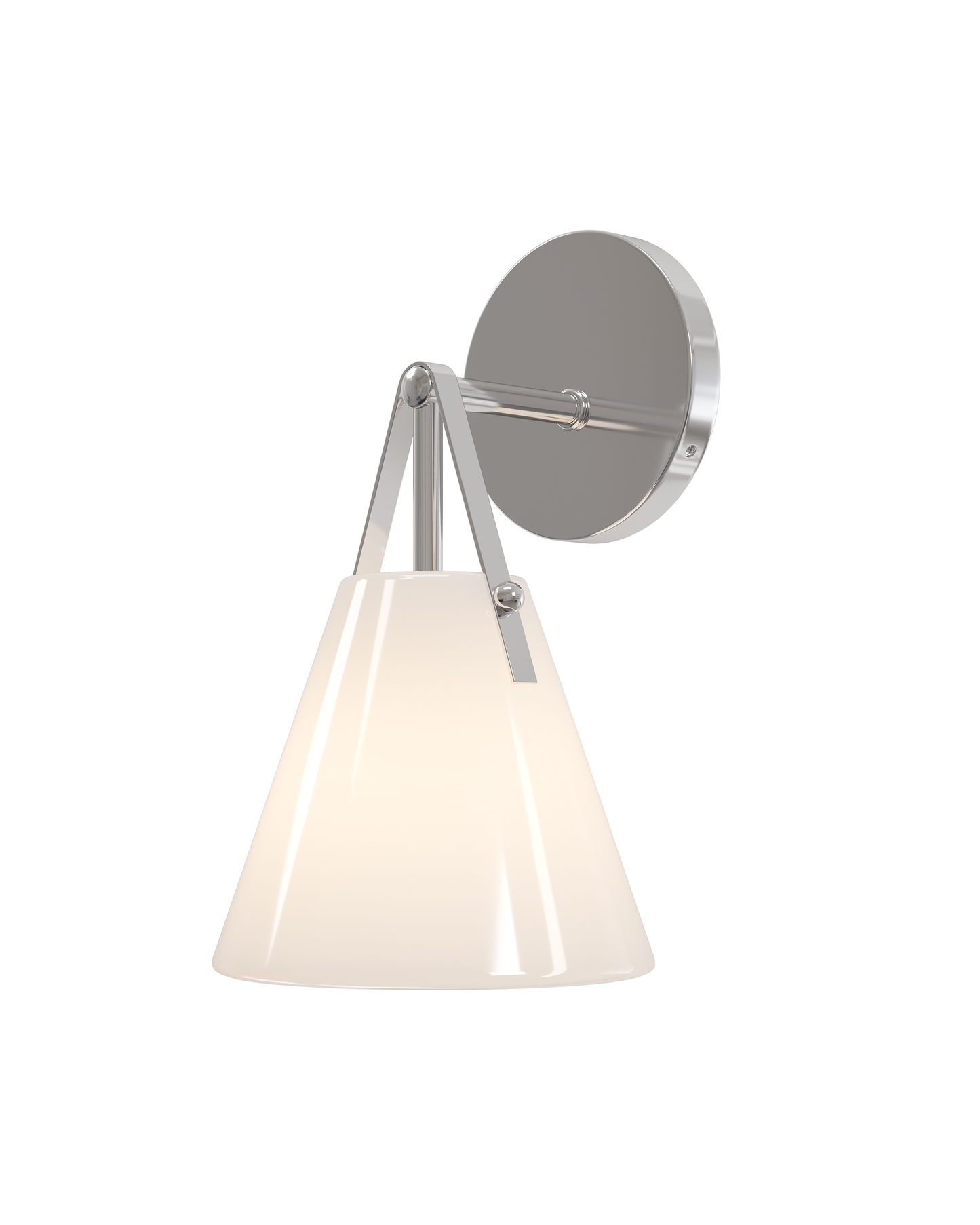 Bronwen Nickel Bath Wall Sconce.