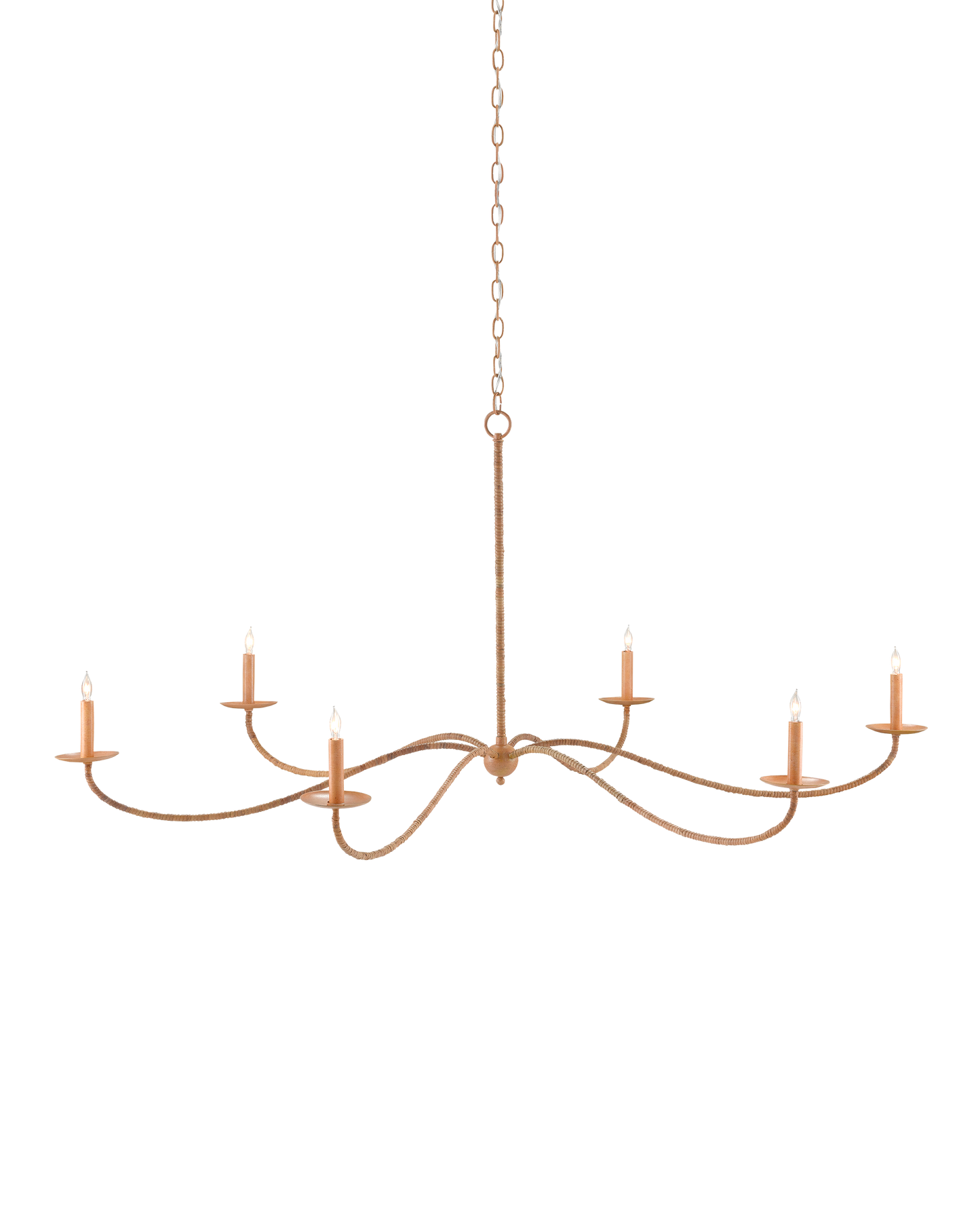 Saxon Large Tan Chandelier.