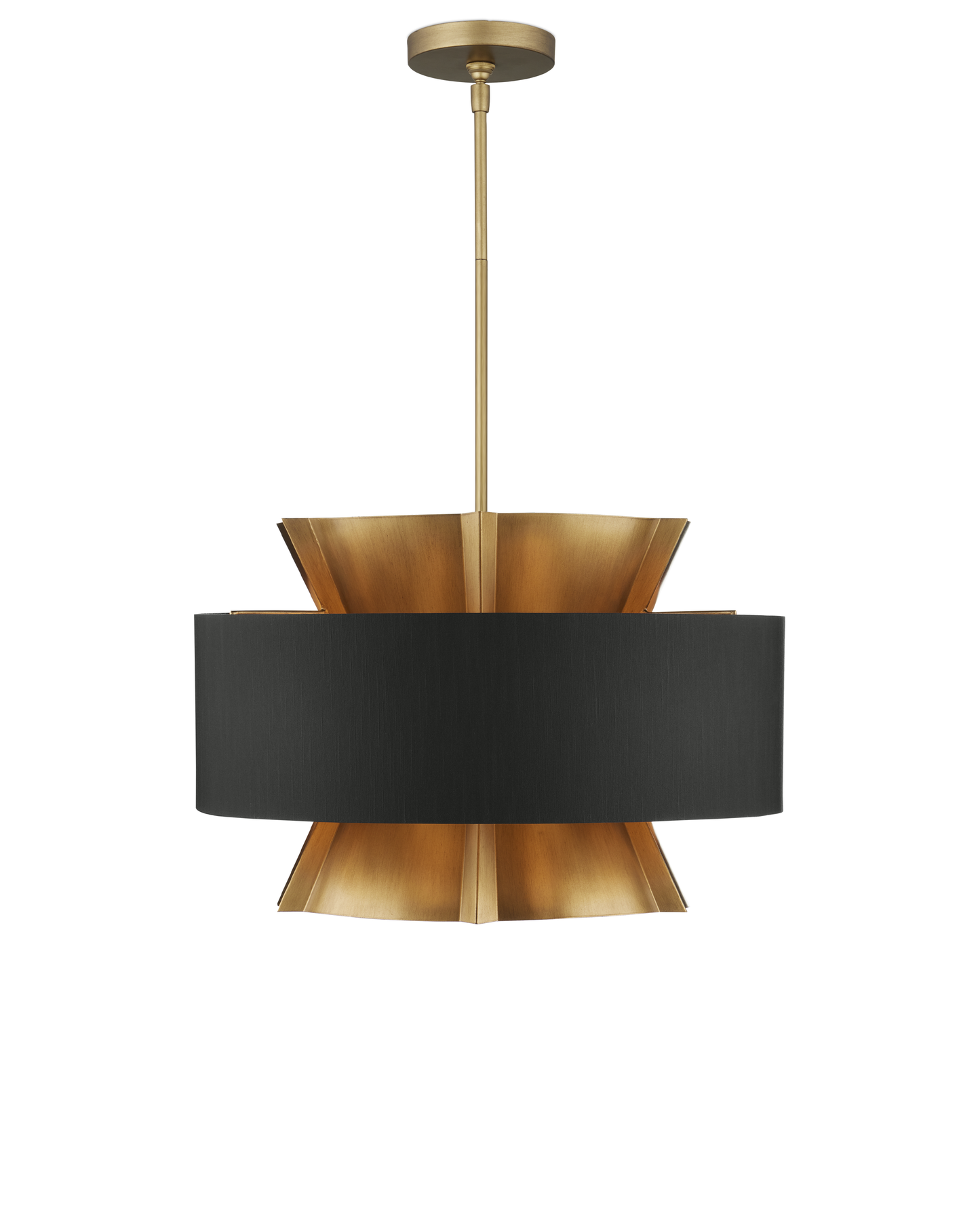 Oxenwood Brass & Black Chandelier.
