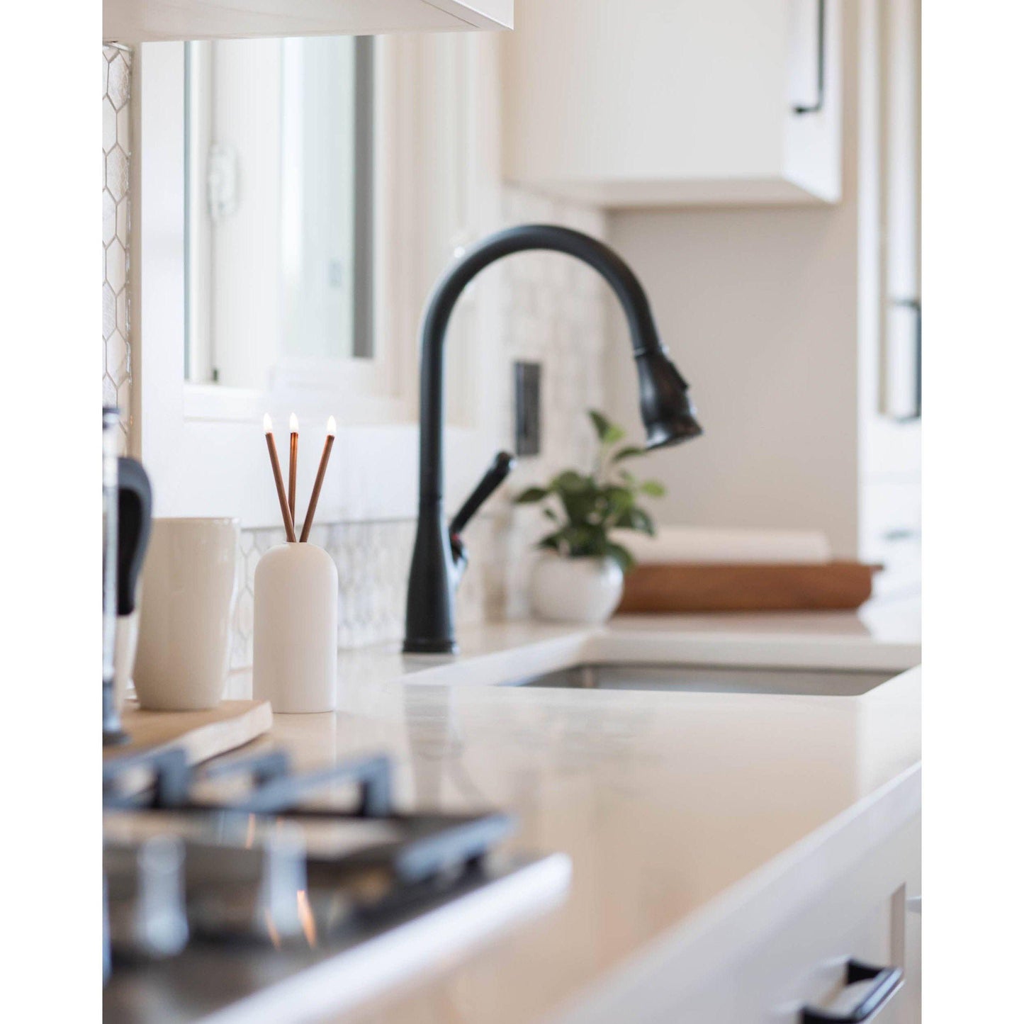 Wylie White Vase Candle Holder.