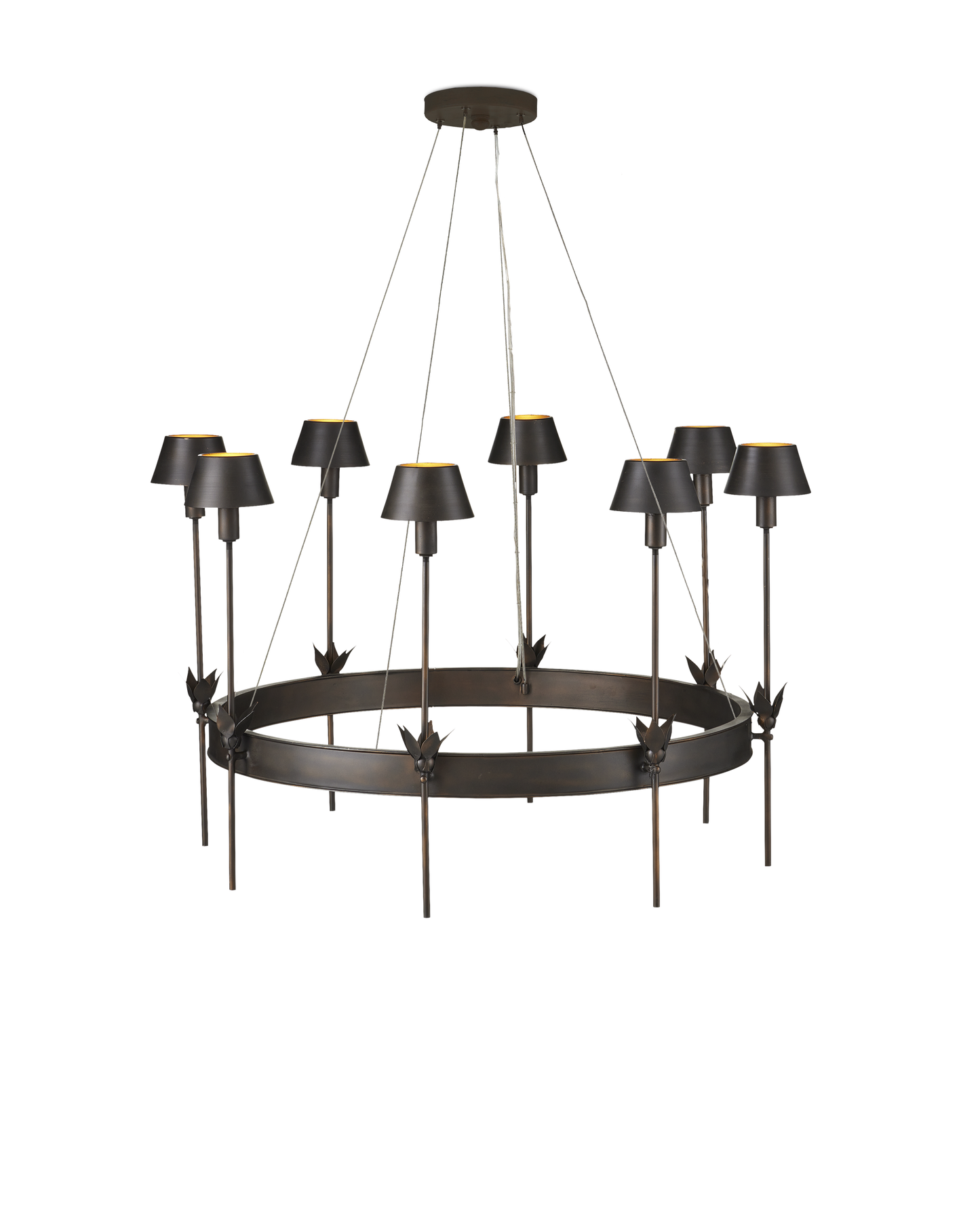 Coterie Bronze Chandelier.
