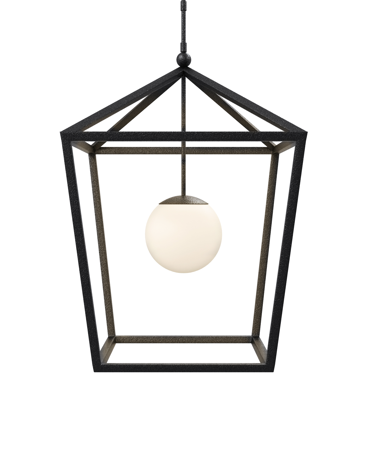 Denison Large Black Outdoor Lantern.