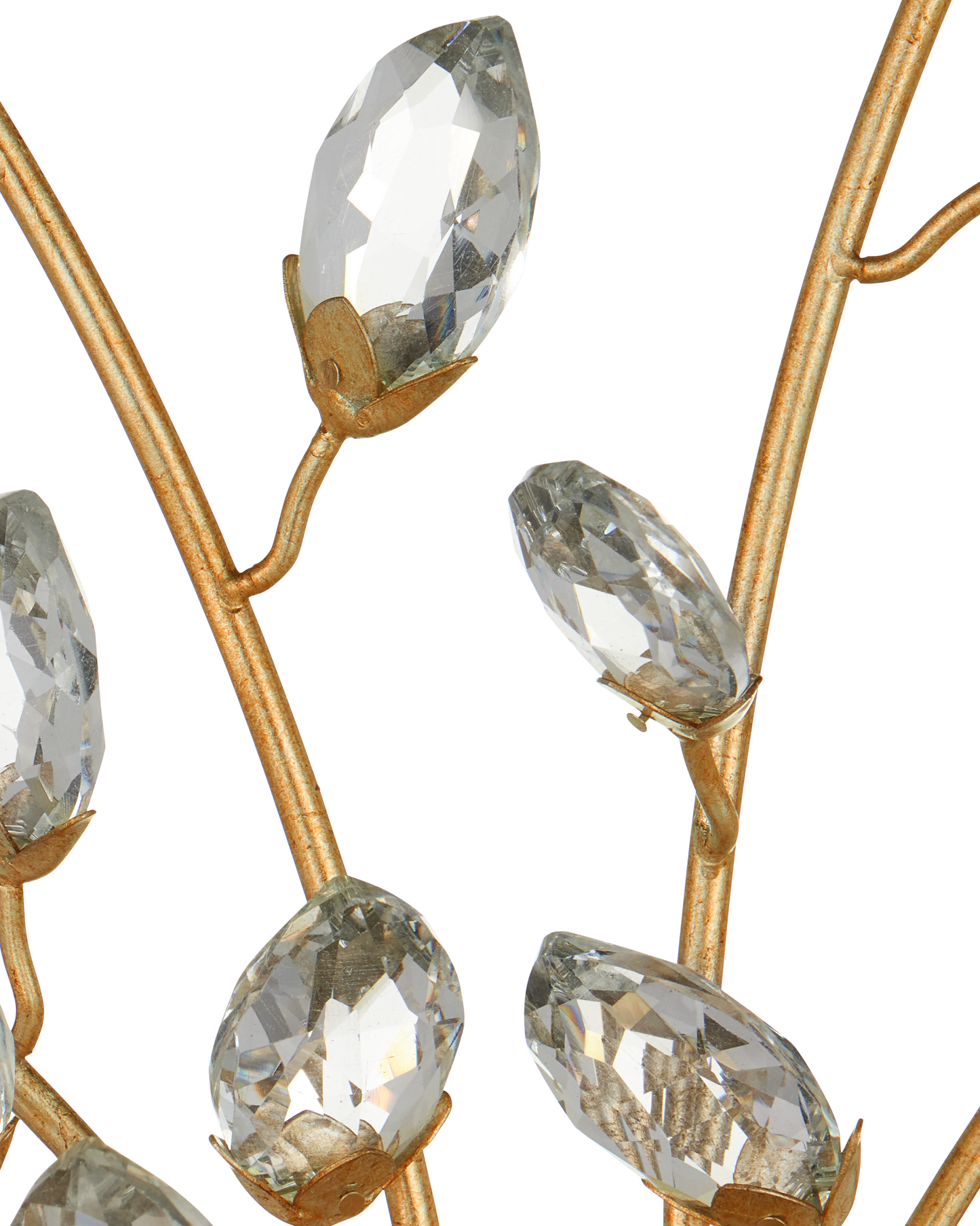 Forget-Me-Not Gold Wall Sconce.