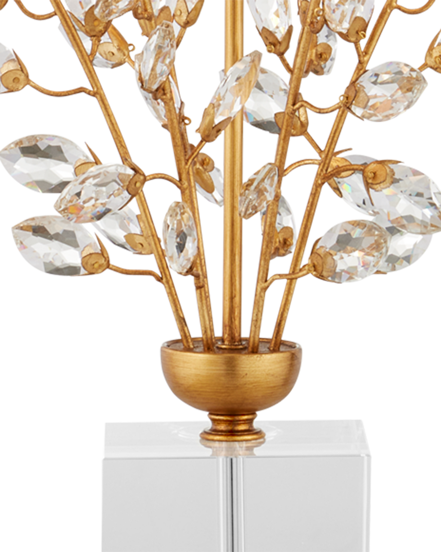 Forget-Me-Not Gold Table Lamp.