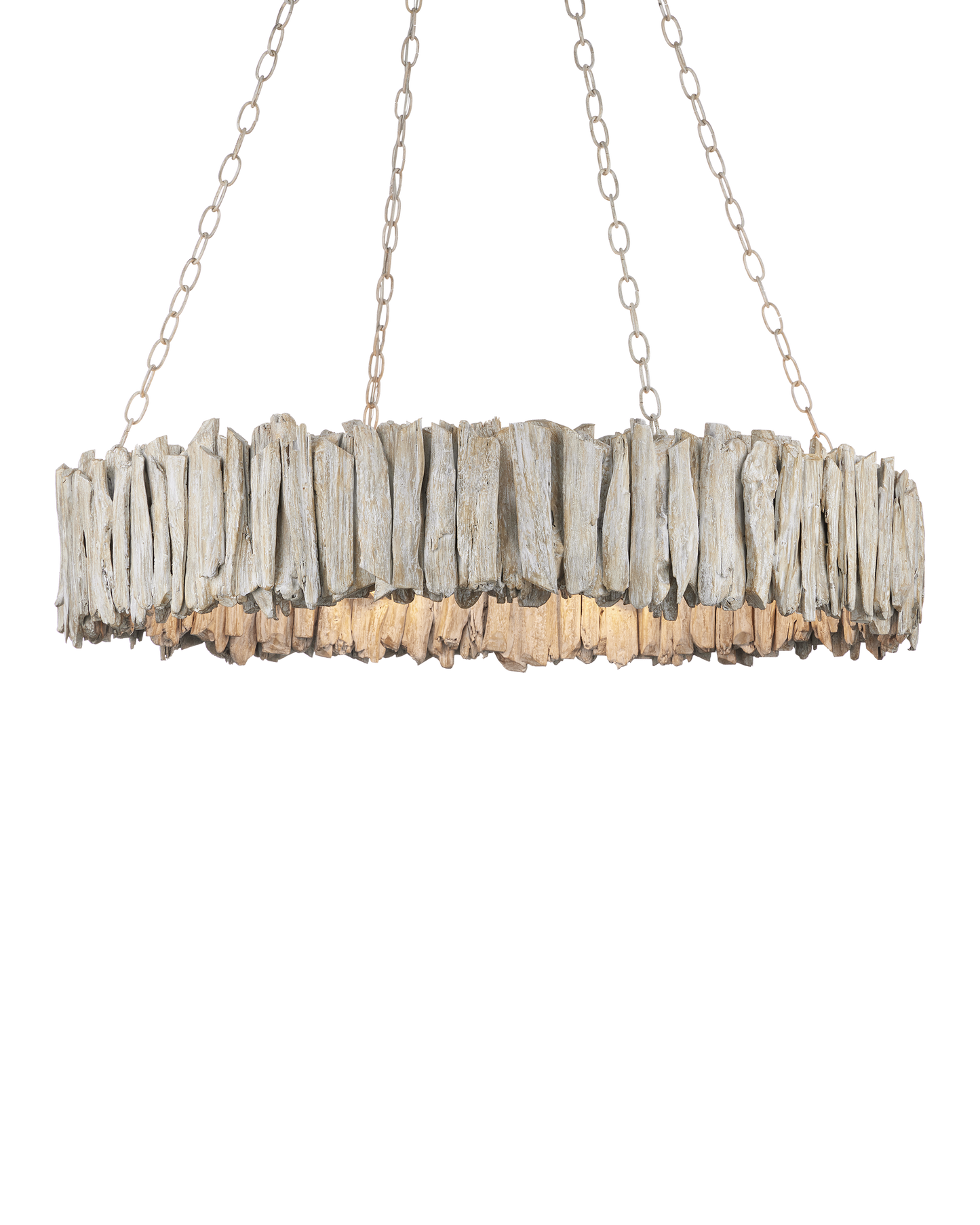 Driftwood Whitewash Ring Chandelier.