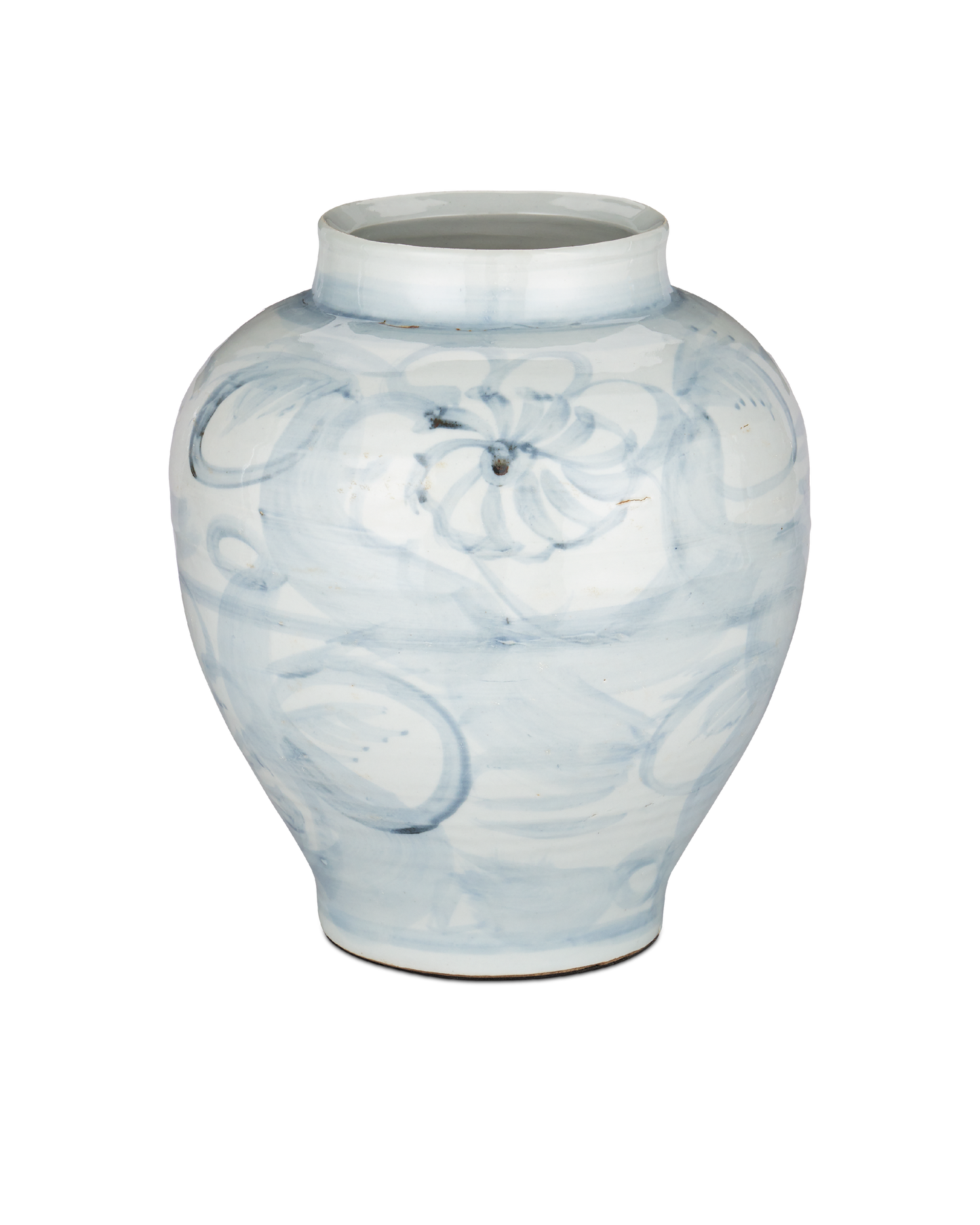 Ming-Style Countryside Medium Preserve Pot.