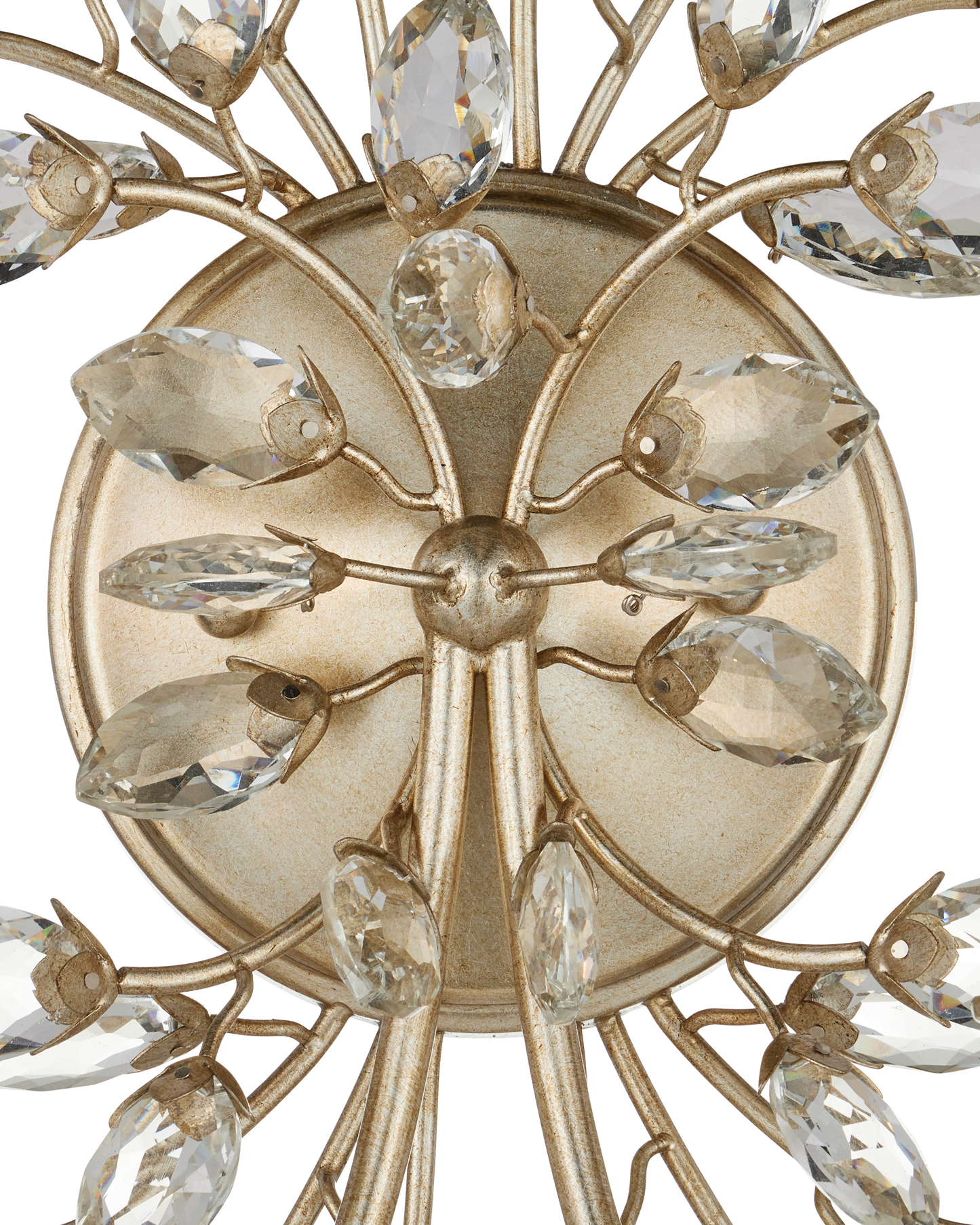 Forget-Me-Not Silver Wall Sconce.