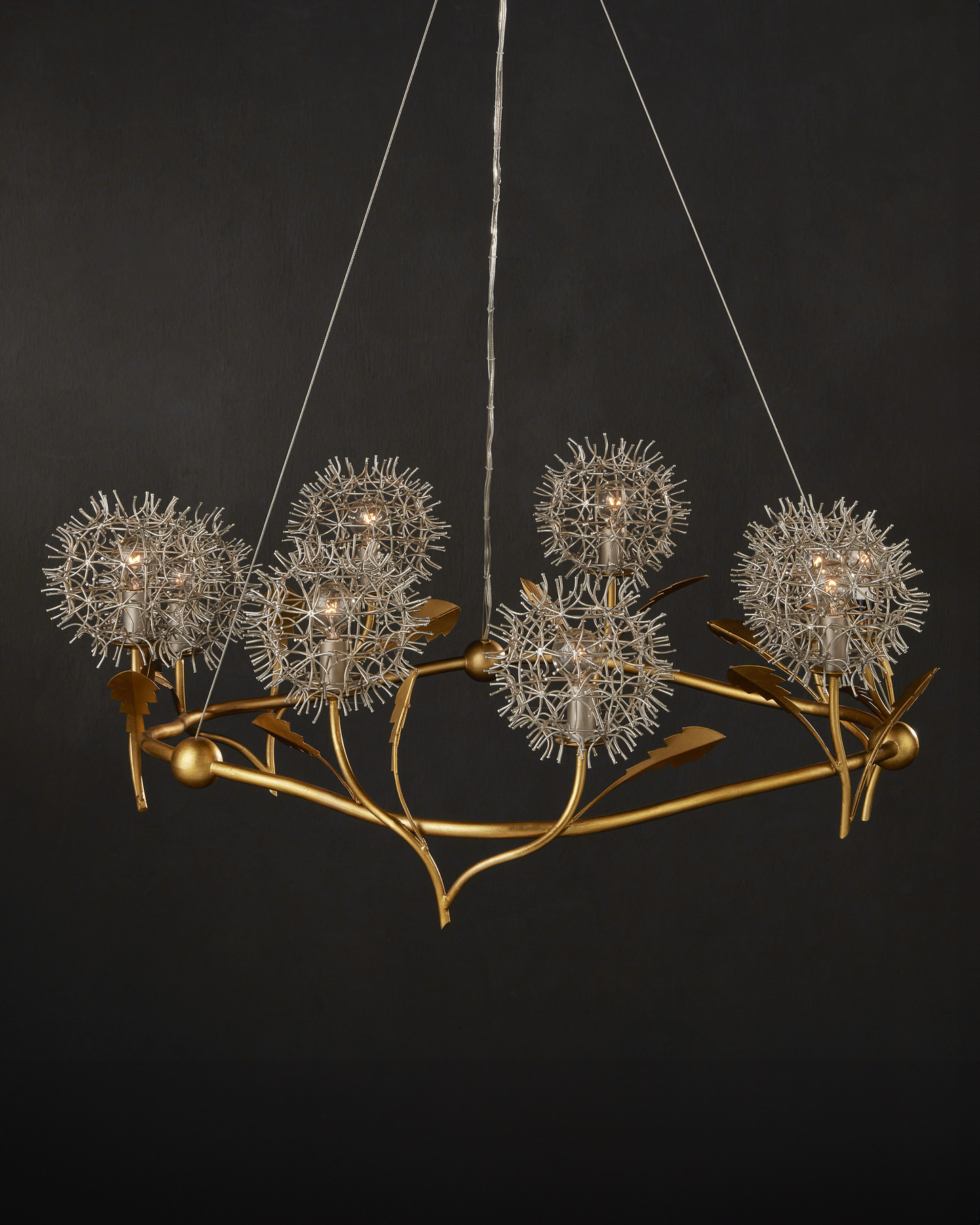 Dandelion Silver & Gold Chandelier.