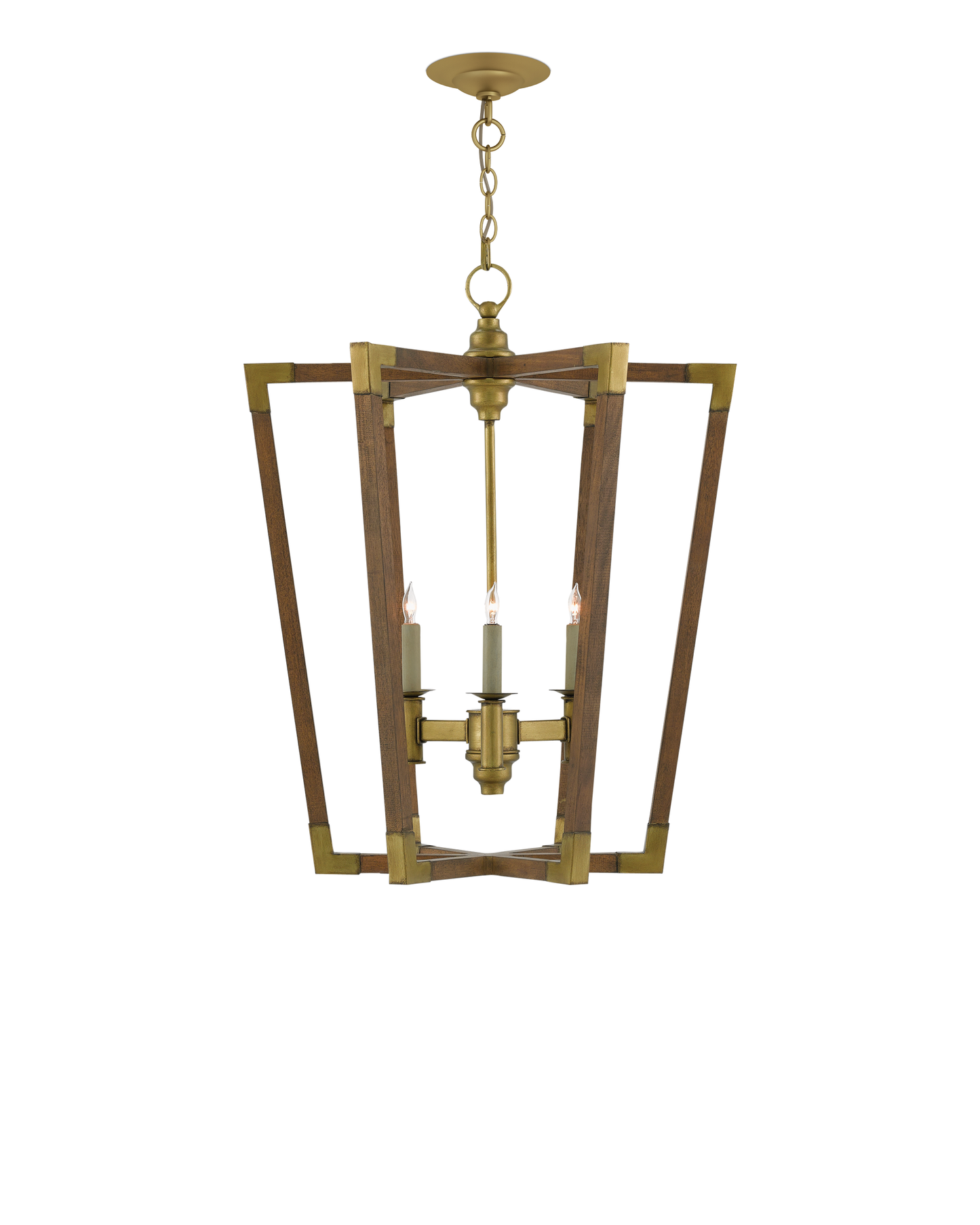 Bastian Medium Chestnut Lantern.