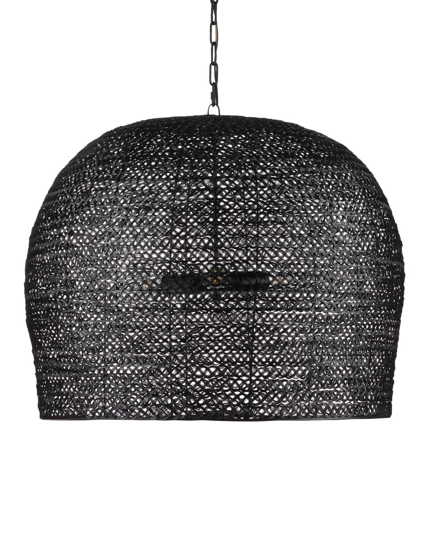 Piero Large Black Chandelier.