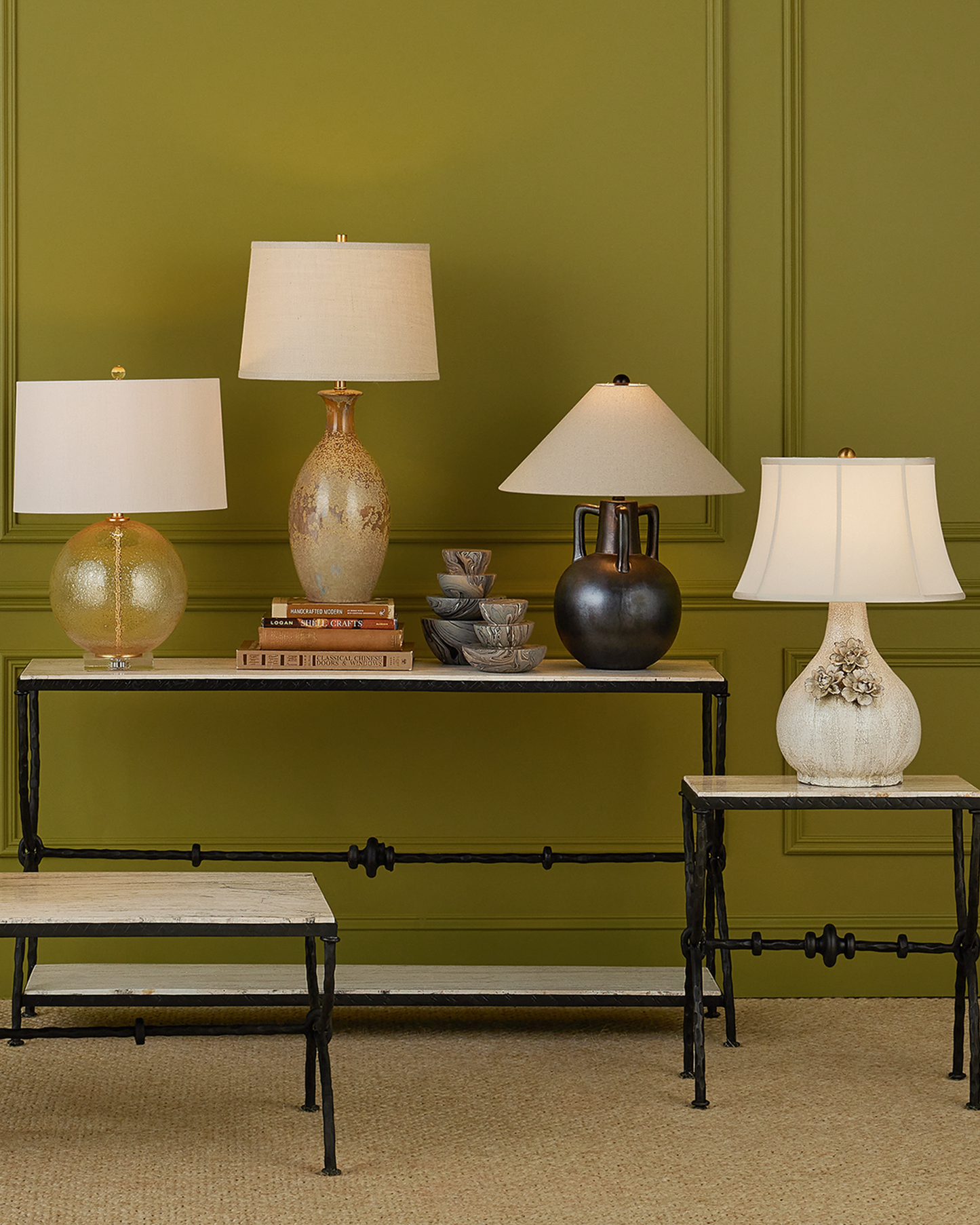 Marbleized Stacking Box Set of 3