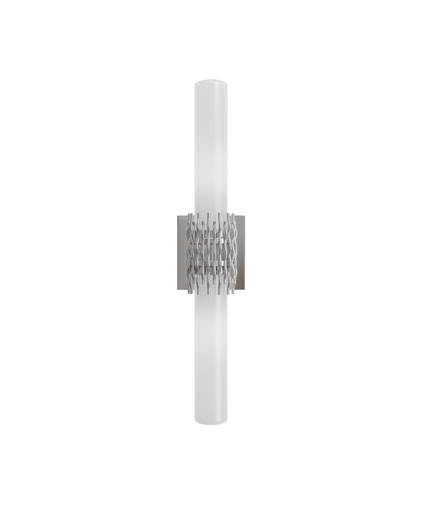 Brietta Nickel Bath Wall Sconce.