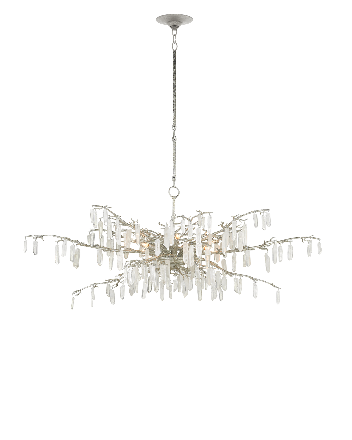 Forest Dawn Silver Chandelier.
