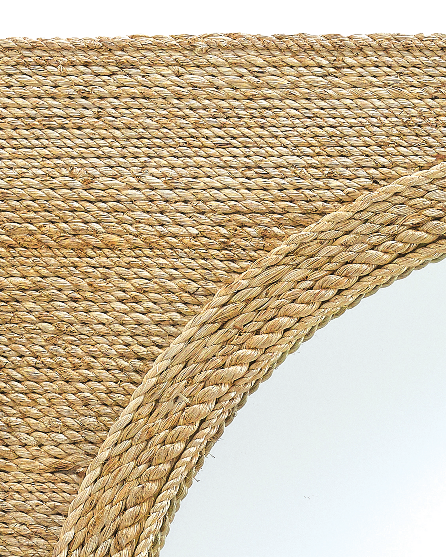 Tisbury Small Square Rope Mirror.