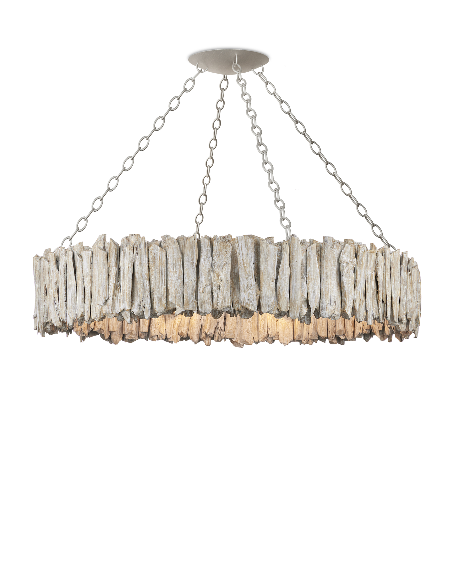 Driftwood Whitewash Ring Chandelier.