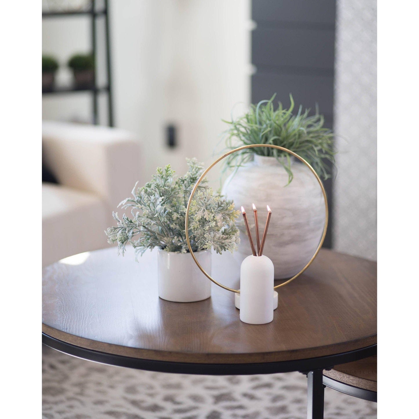 Wylie White Vase Candle Holder.