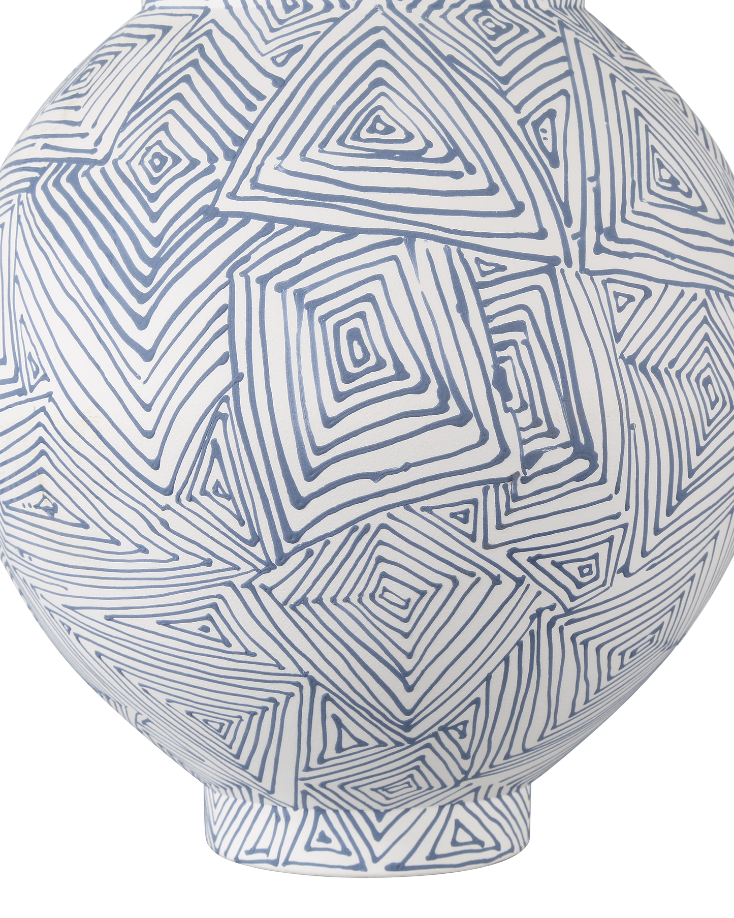 Blue Zag Large Vase.