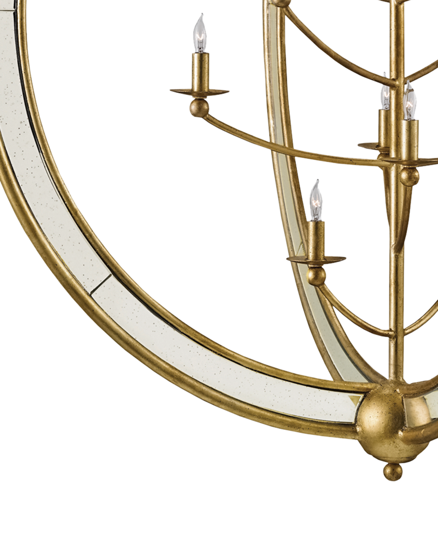 Aphrodite Gold Orb Chandelier.