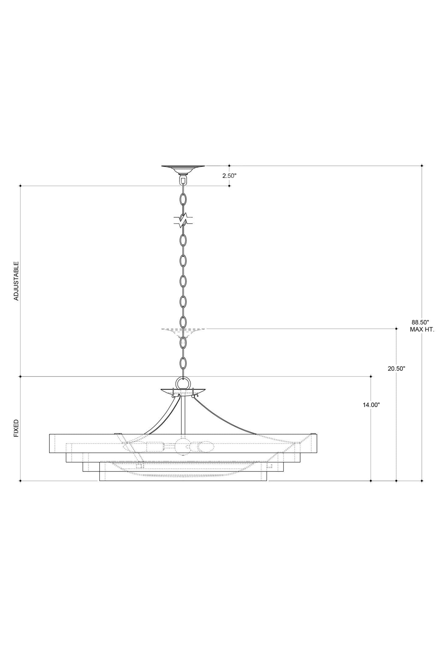 Belle Gold Chandelier.