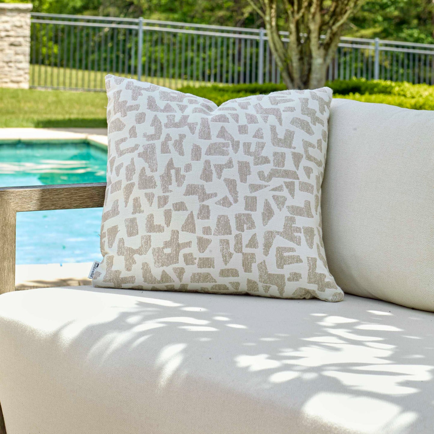 Scatter Abstract Outdoor Pillow.