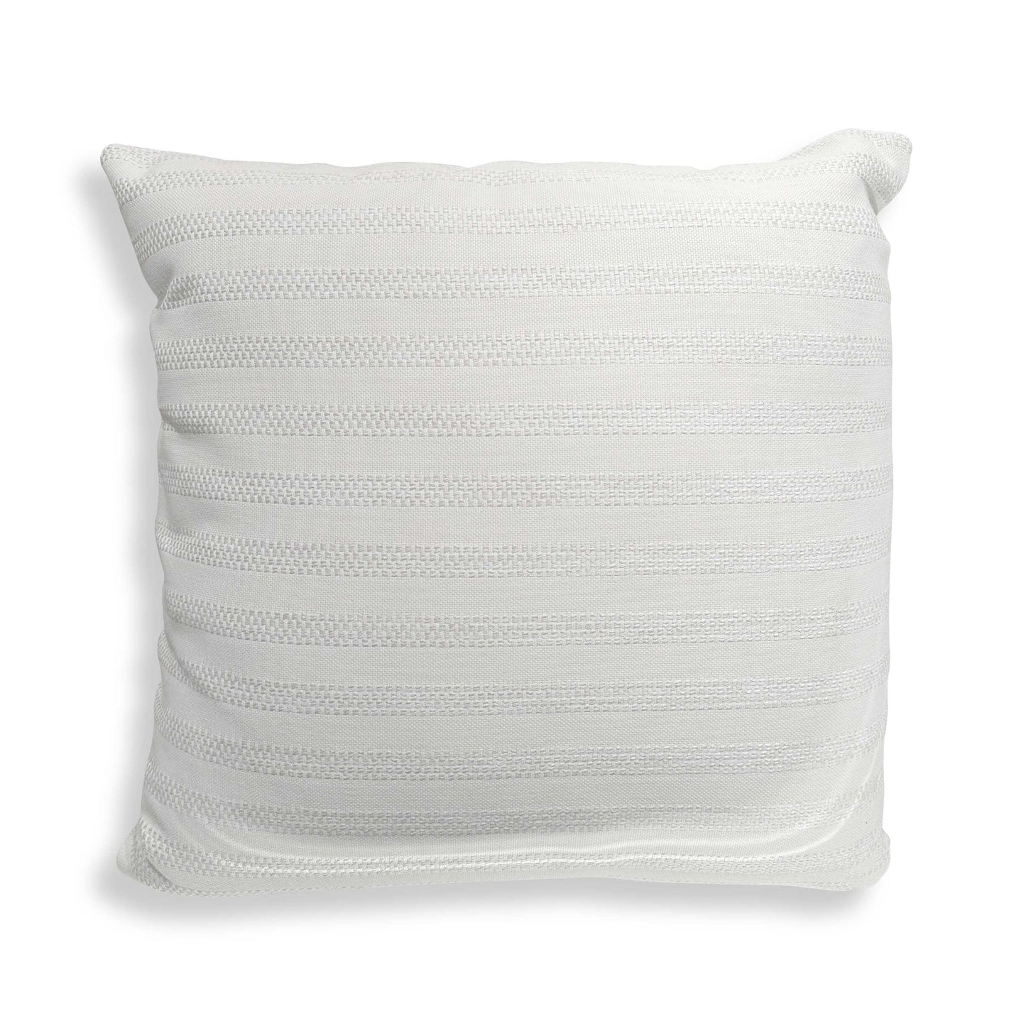 Basket Stripe Ivory Outdoor Pillow.