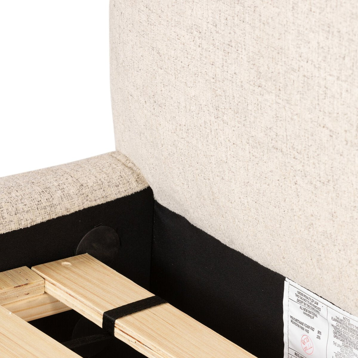 Aidan Queen Bed - Plushtone Linen.