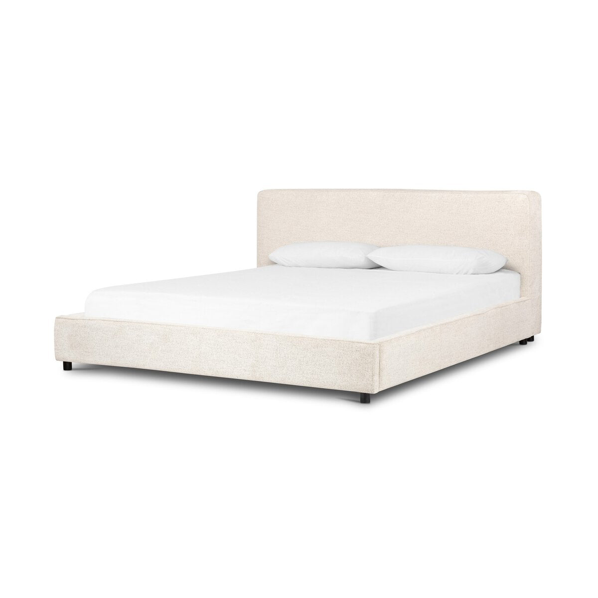 Aidan Queen Bed - Plushtone Linen.