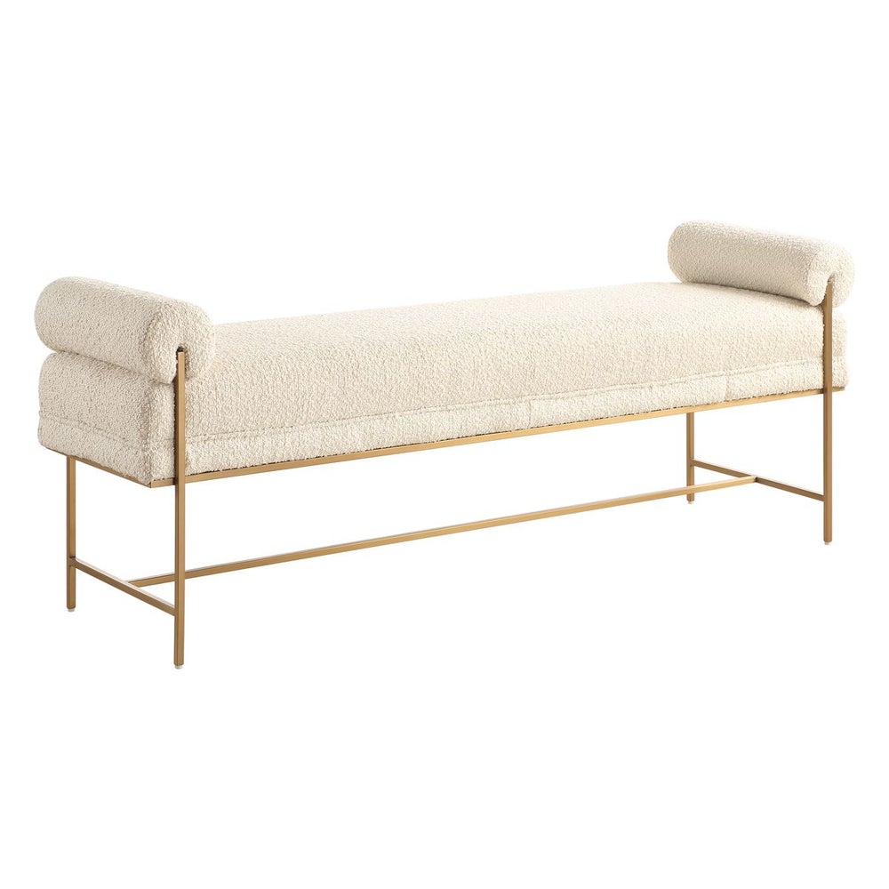 Boucle Bolster Bench.