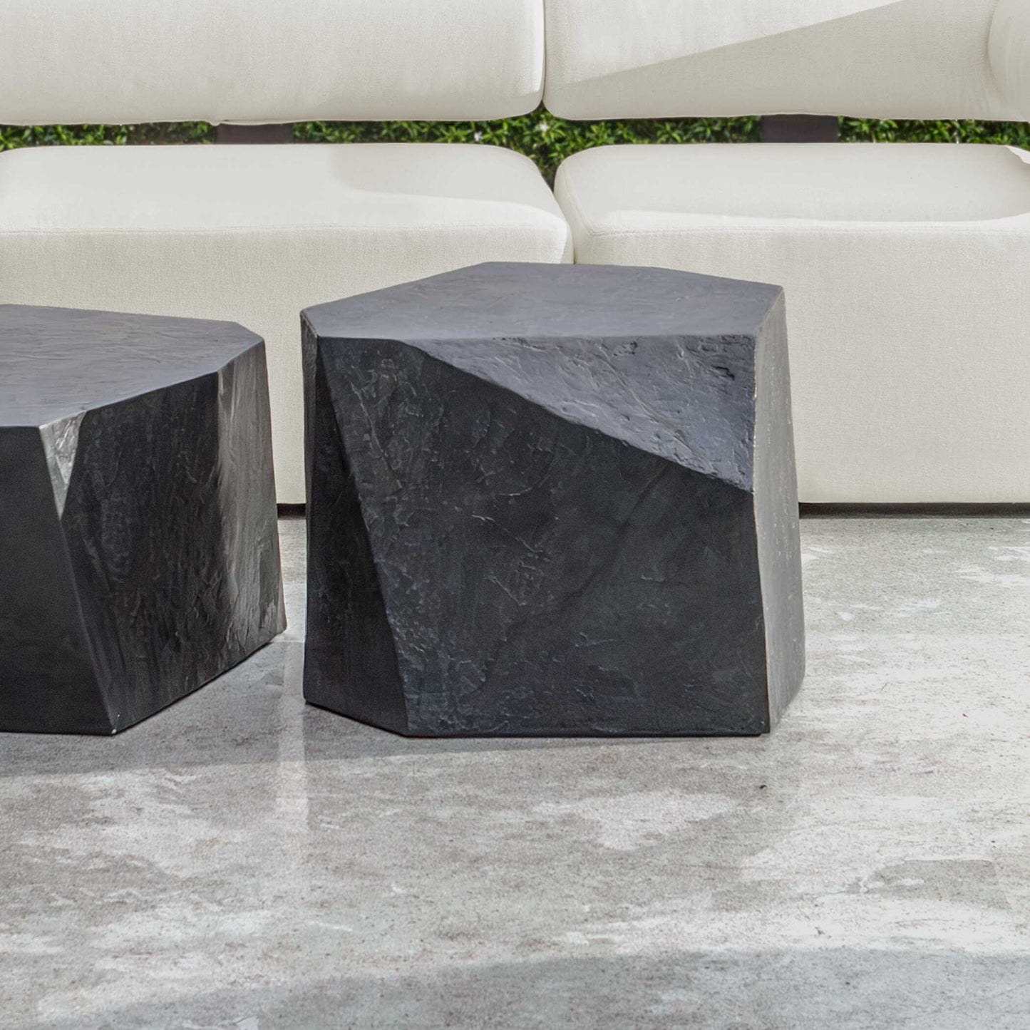 Parra Slate Outdoor Side Table.