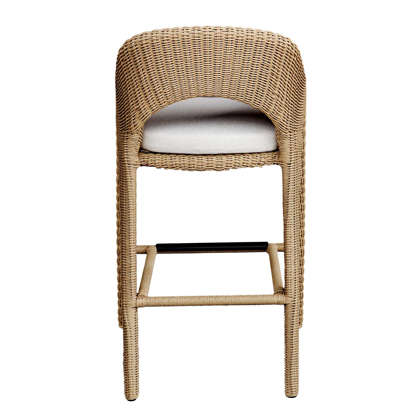 Kavali Outdoor Wicker Barstool.