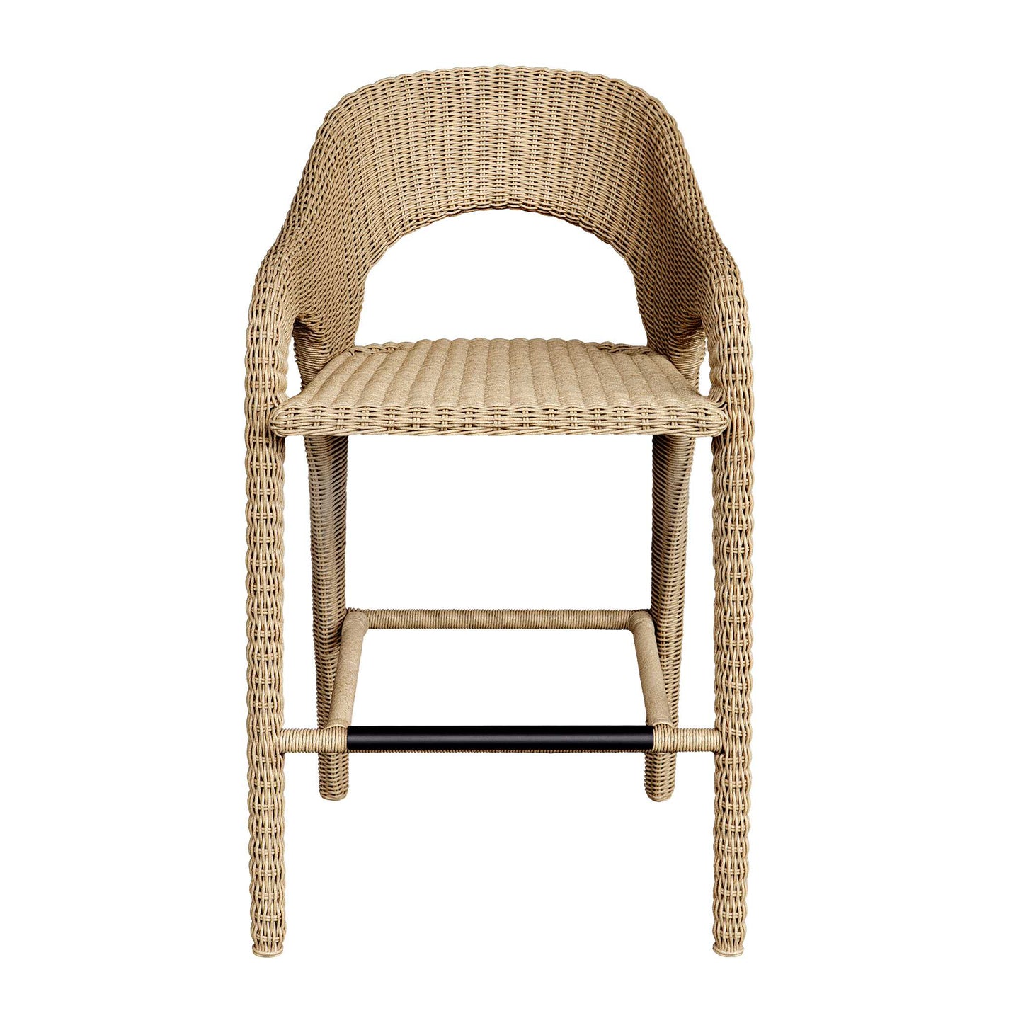 Kavali Outdoor Wicker Barstool.