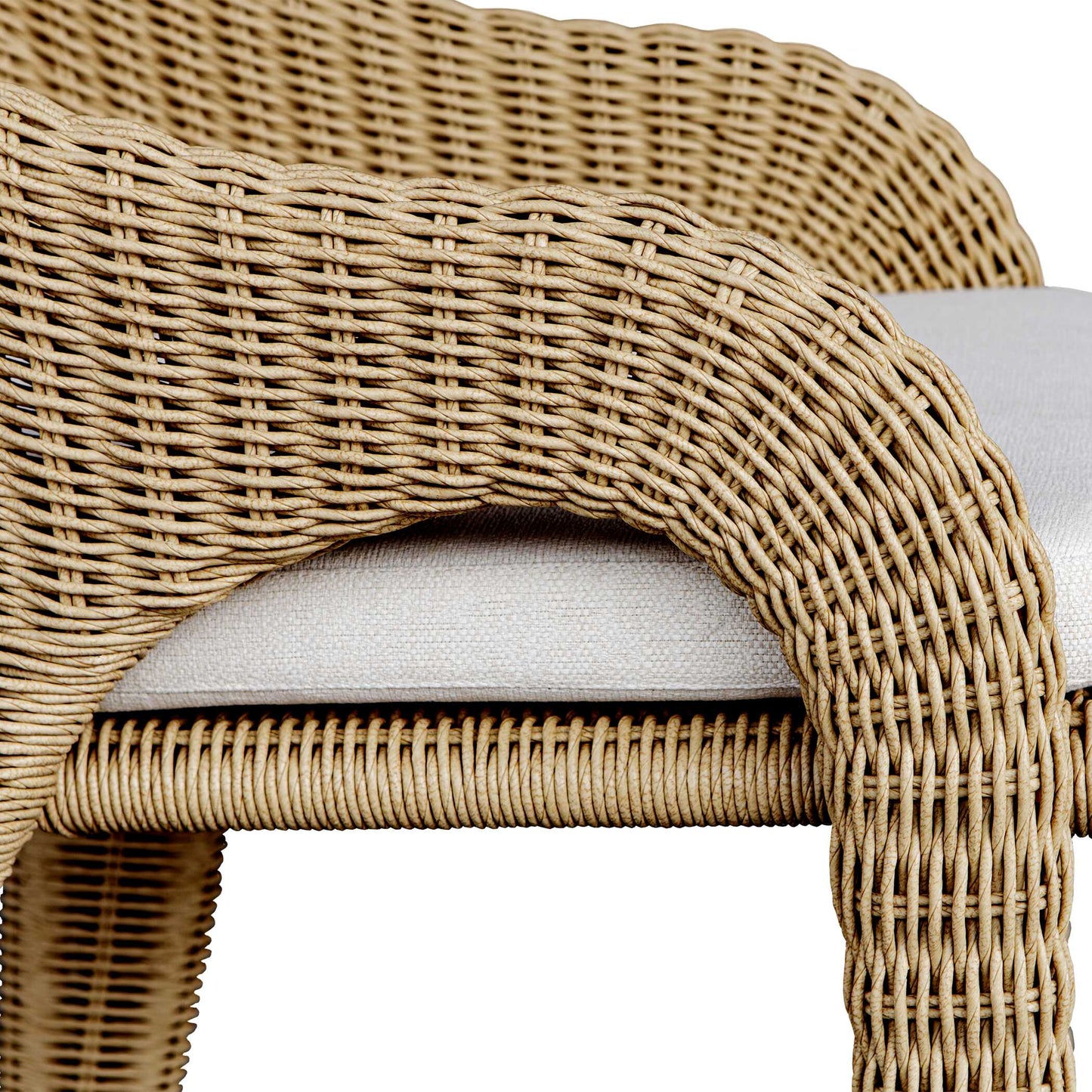 Kavali Outdoor Wicker Barstool.