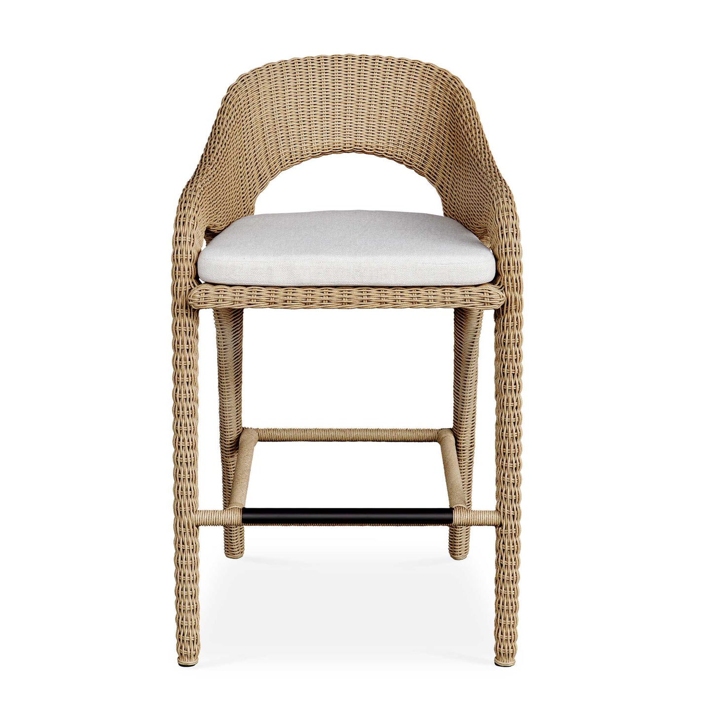 Kavali Outdoor Wicker Barstool.