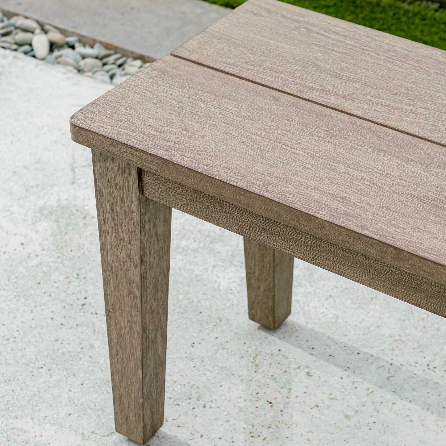 Forsyth Dark Gray Outdoor Bench.