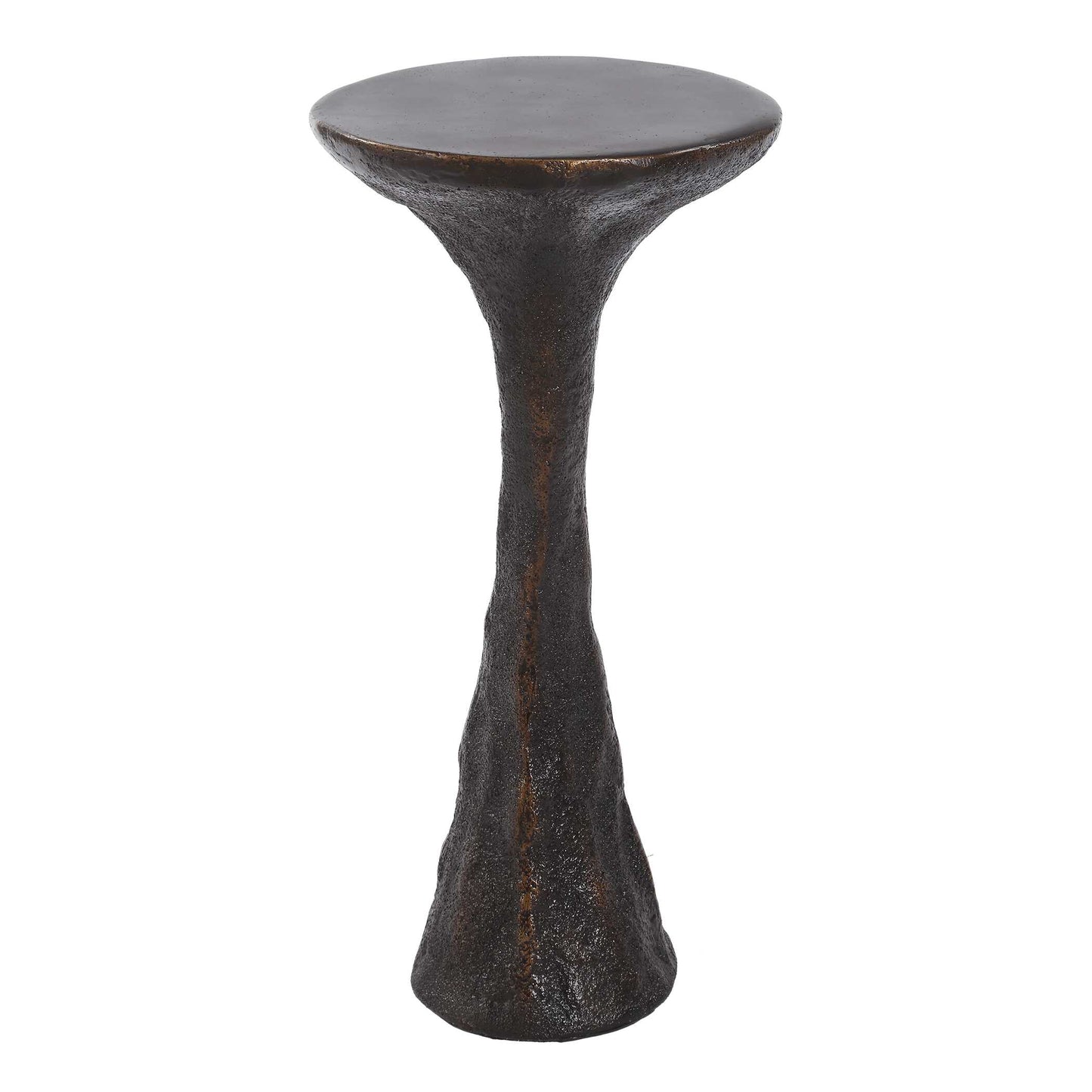 Milan Outdoor Dark Bronze Drink Table.