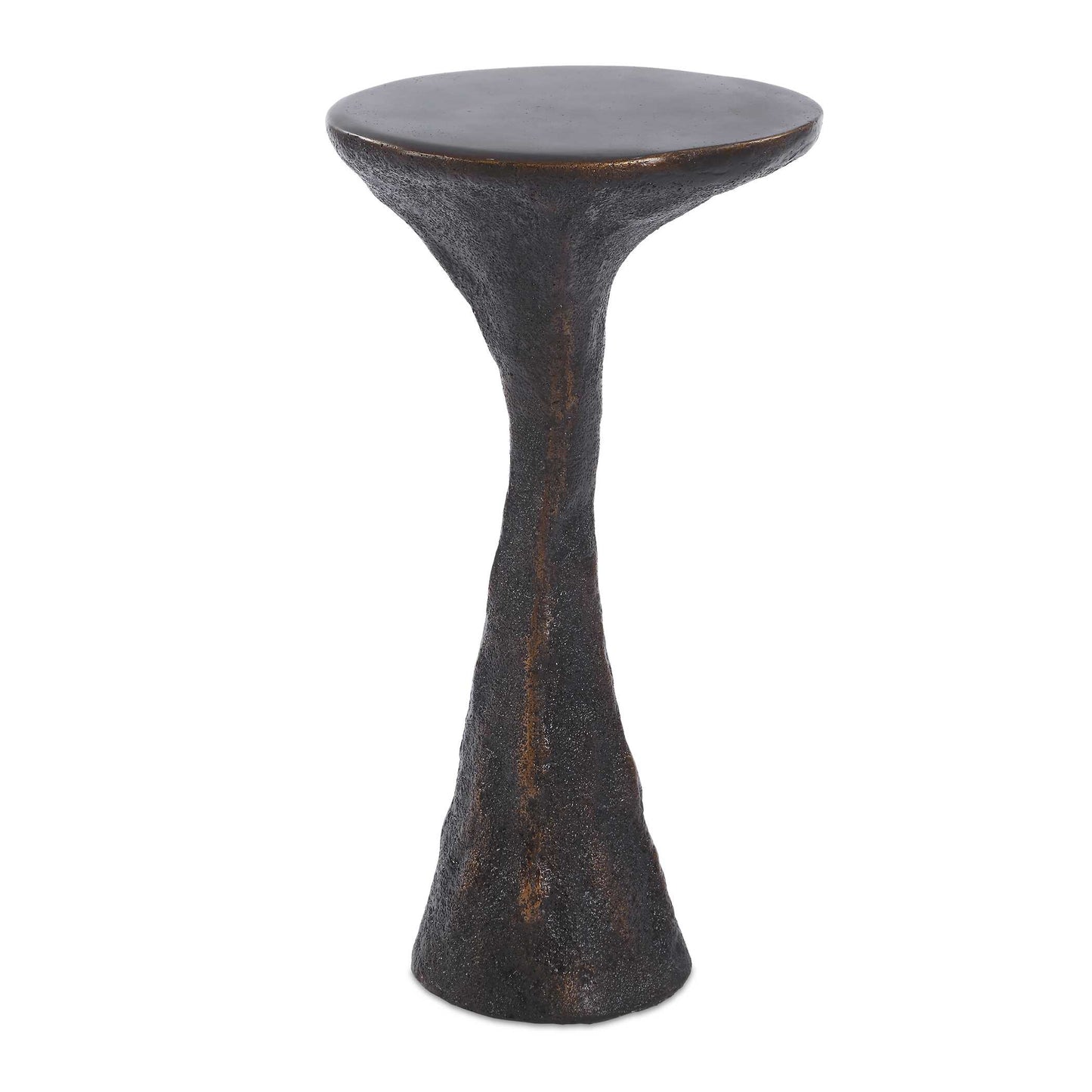 Milan Outdoor Dark Bronze Drink Table.