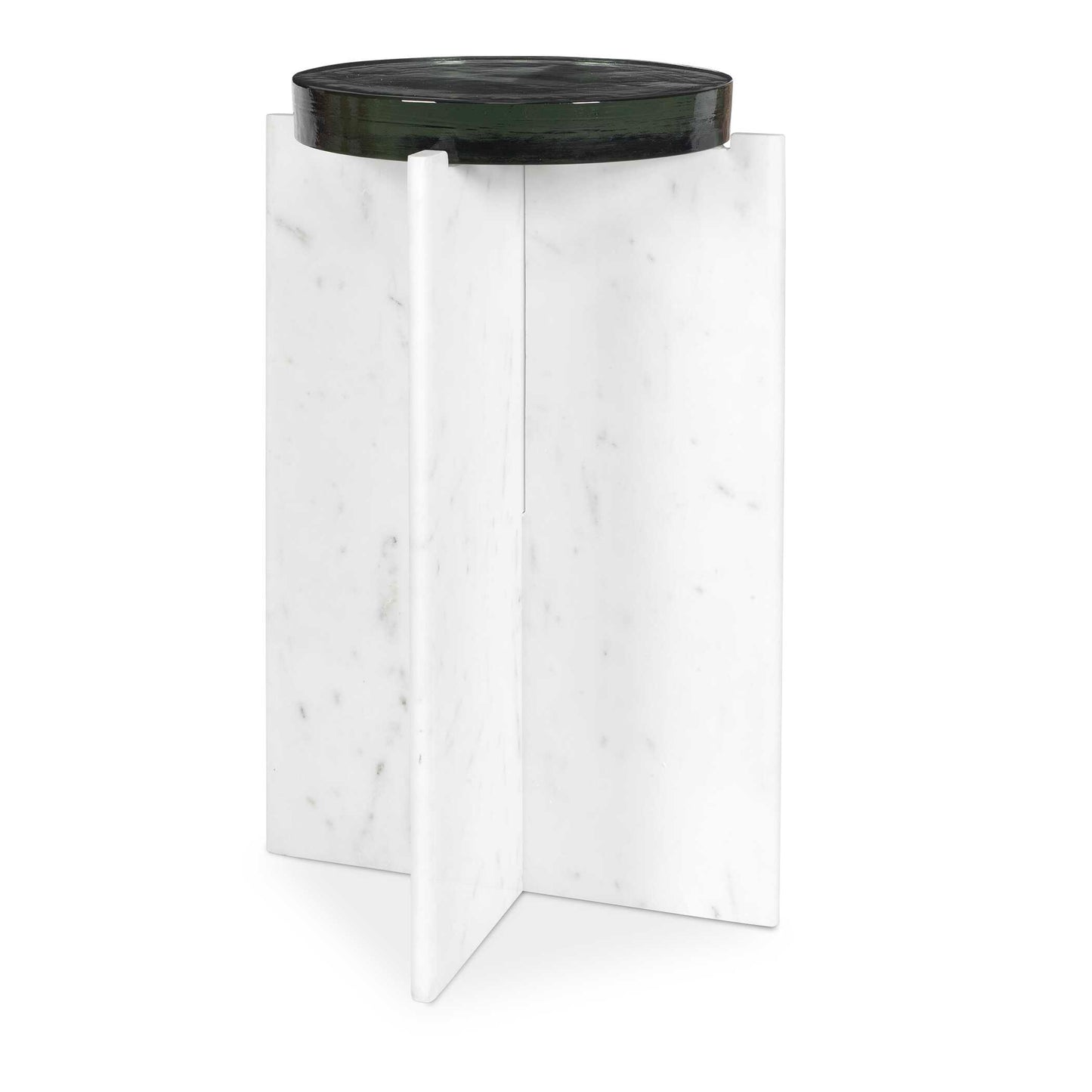 Olina Marble Outdoor Accent Table.