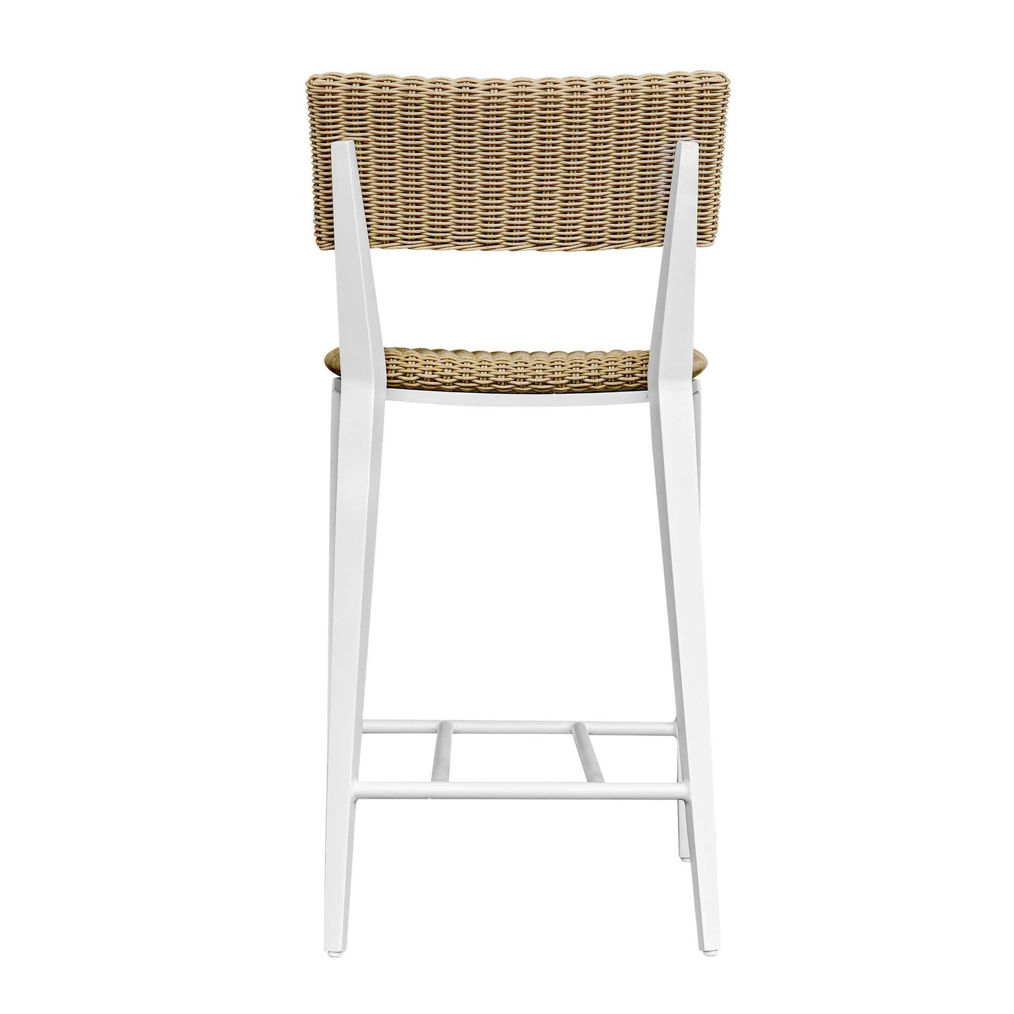 Calbas White Outdoor Counter Stool.