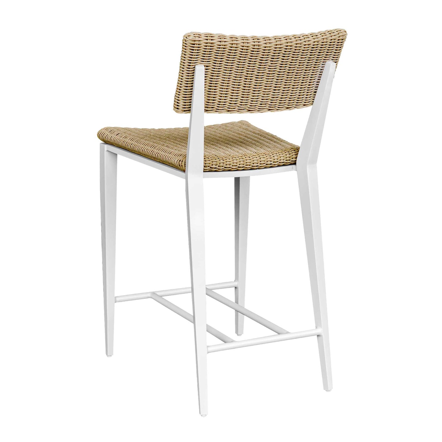 Calbas White Outdoor Counter Stool.