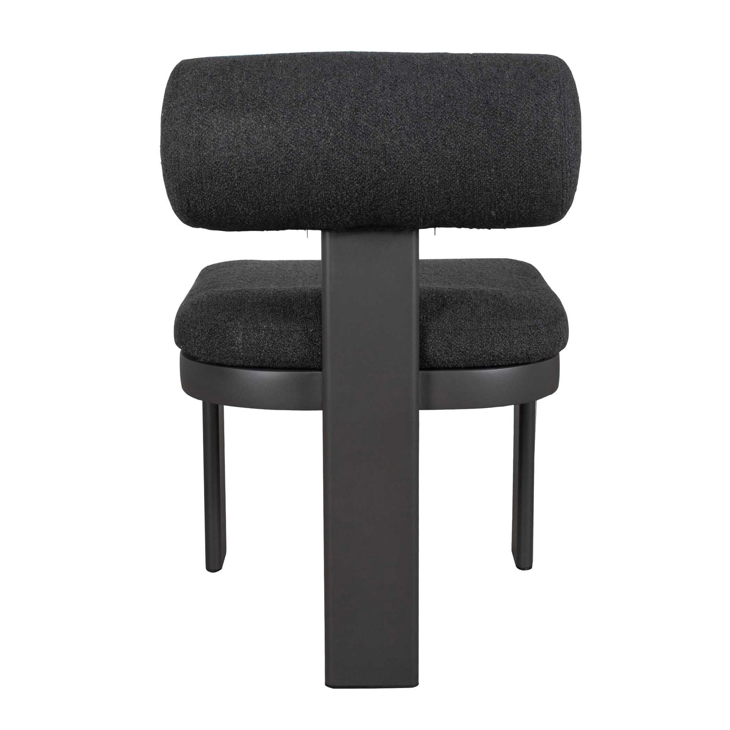 Bolster Back Charcoal Outdoor Dining Chair.